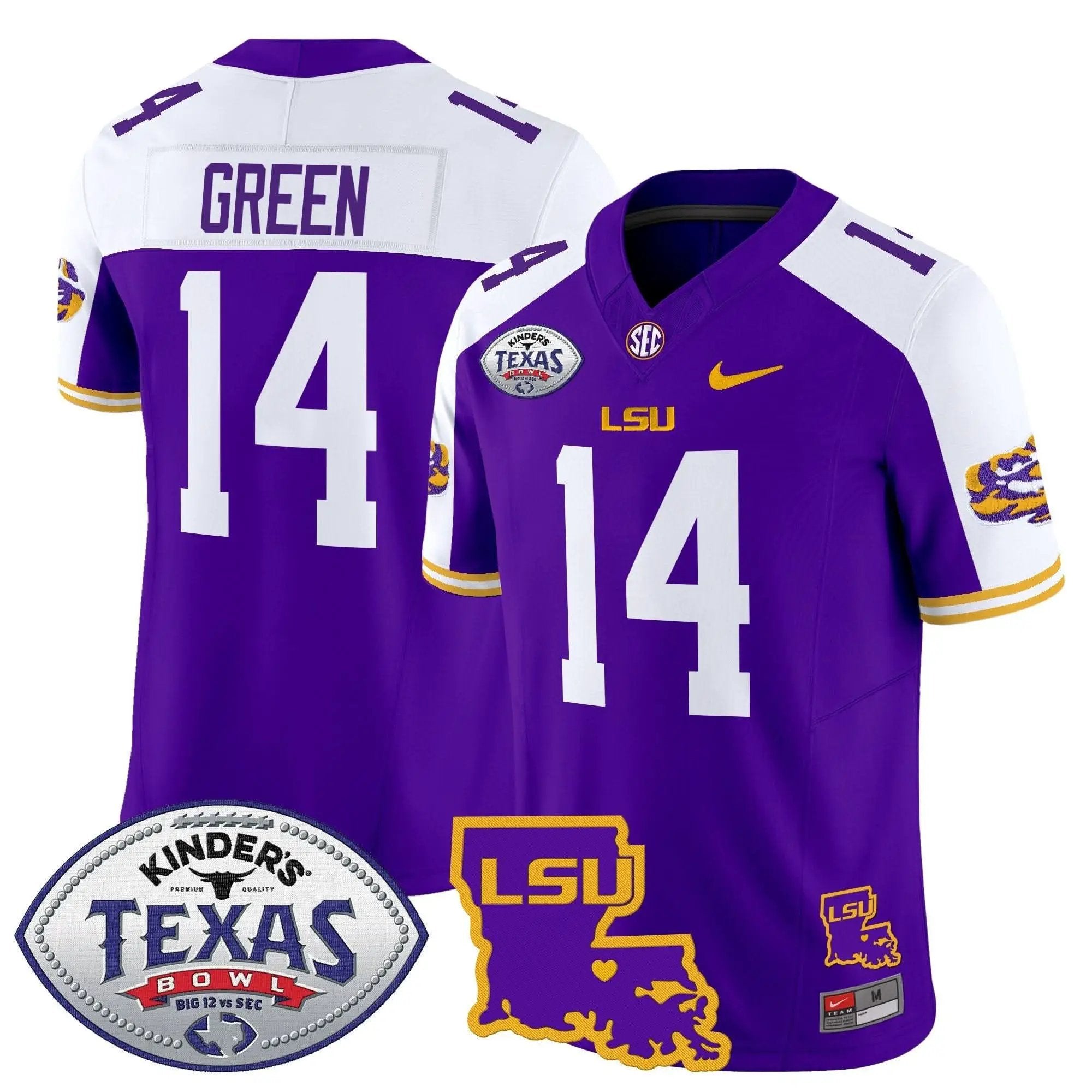 LSU 2024 Texas Bowl Patch Vapor Limited Jersey by LSU Tigers