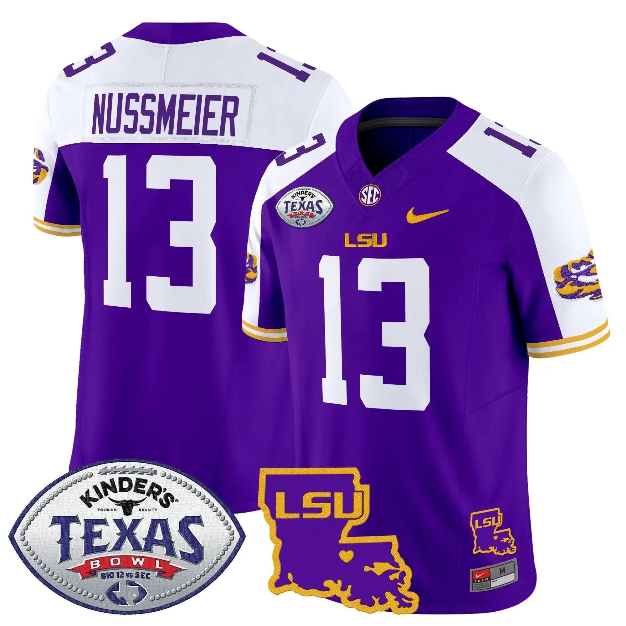 LSU 2024 Texas Bowl Patch Vapor Limited Jersey by LSU Tigers