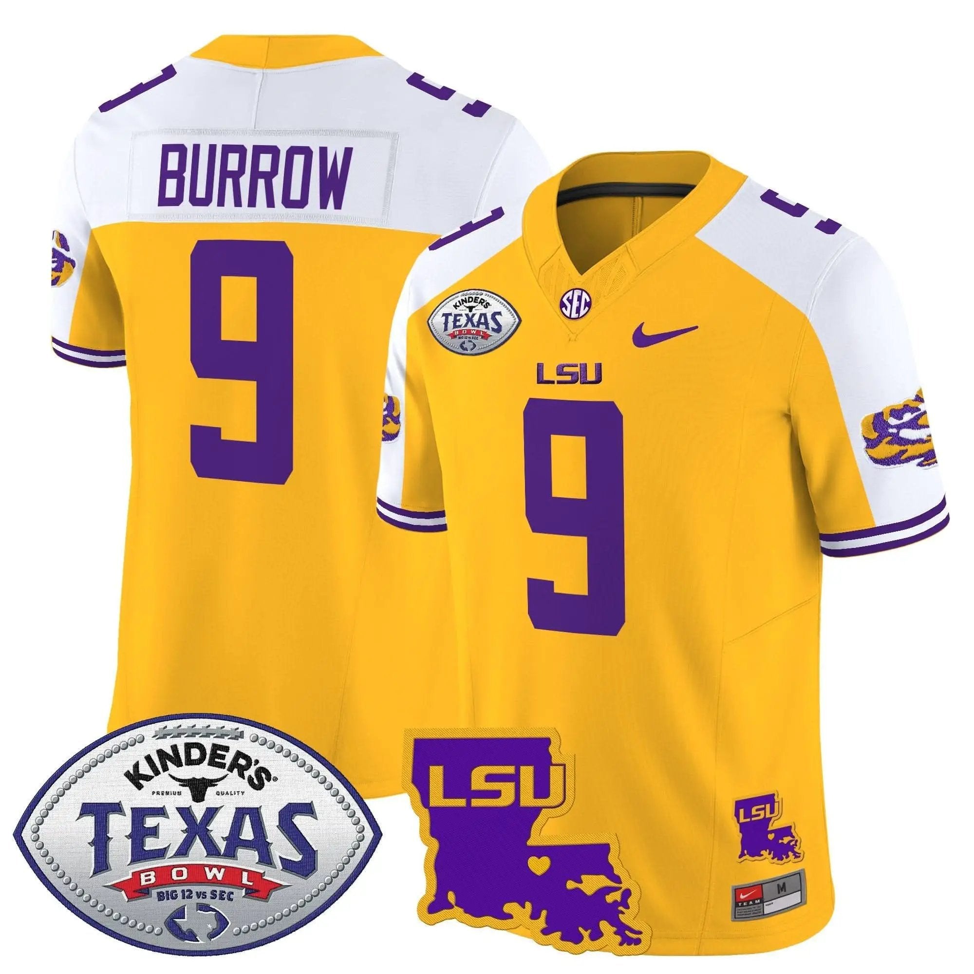 LSU 2024 Texas Bowl Patch Vapor Limited Jersey by LSU Tigers