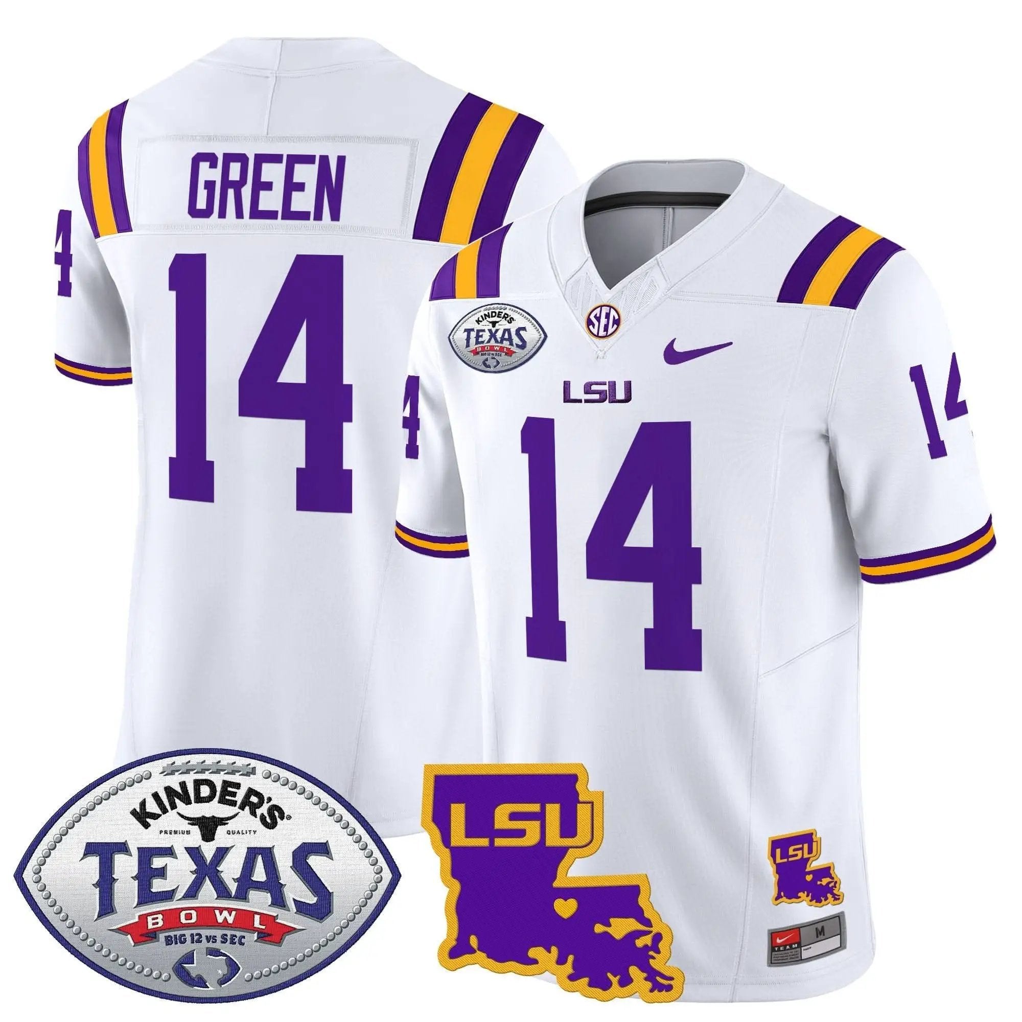 LSU 2024 Texas Bowl Patch Vapor Limited Jersey by LSU Tigers