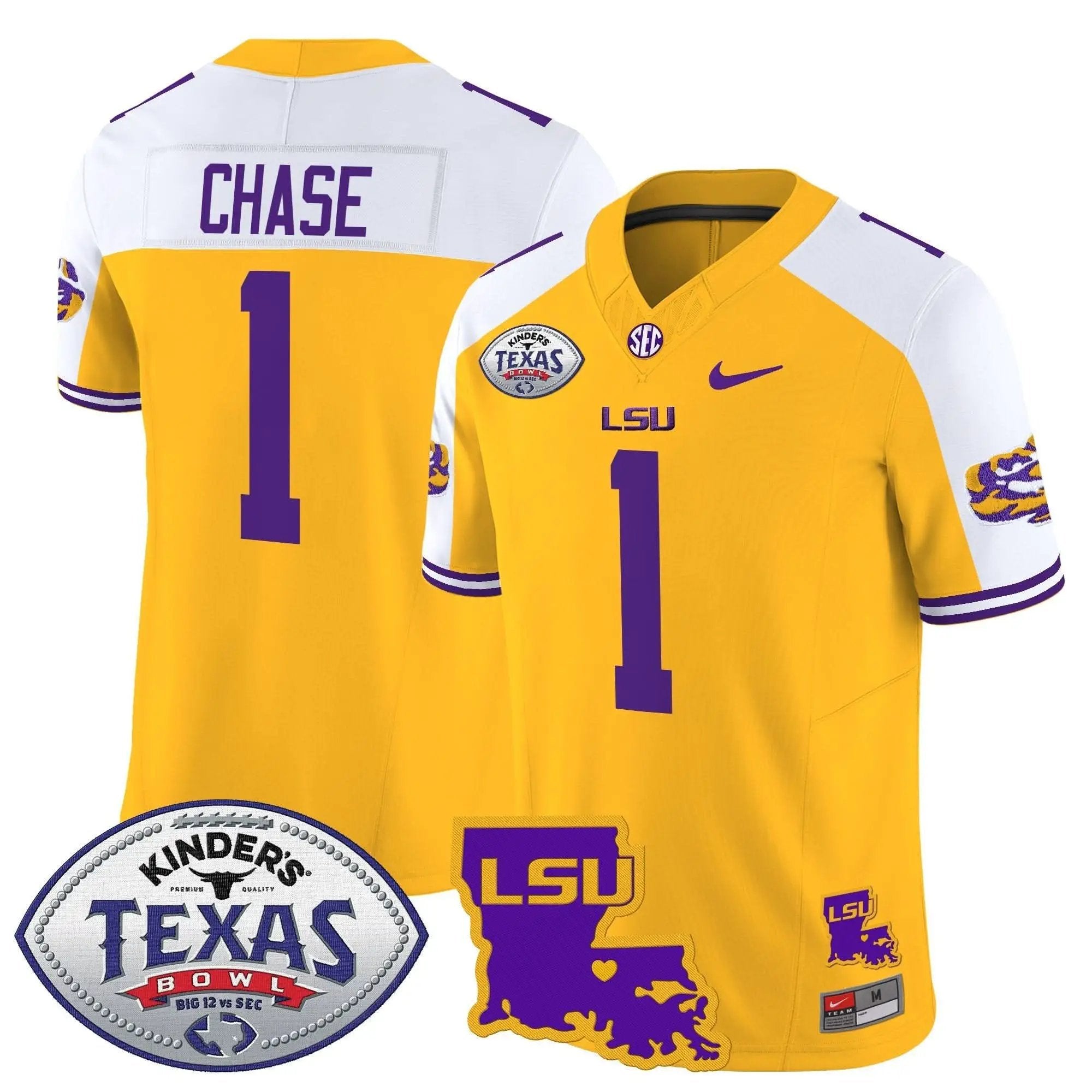LSU 2024 Texas Bowl Patch Vapor Limited Jersey by LSU Tigers