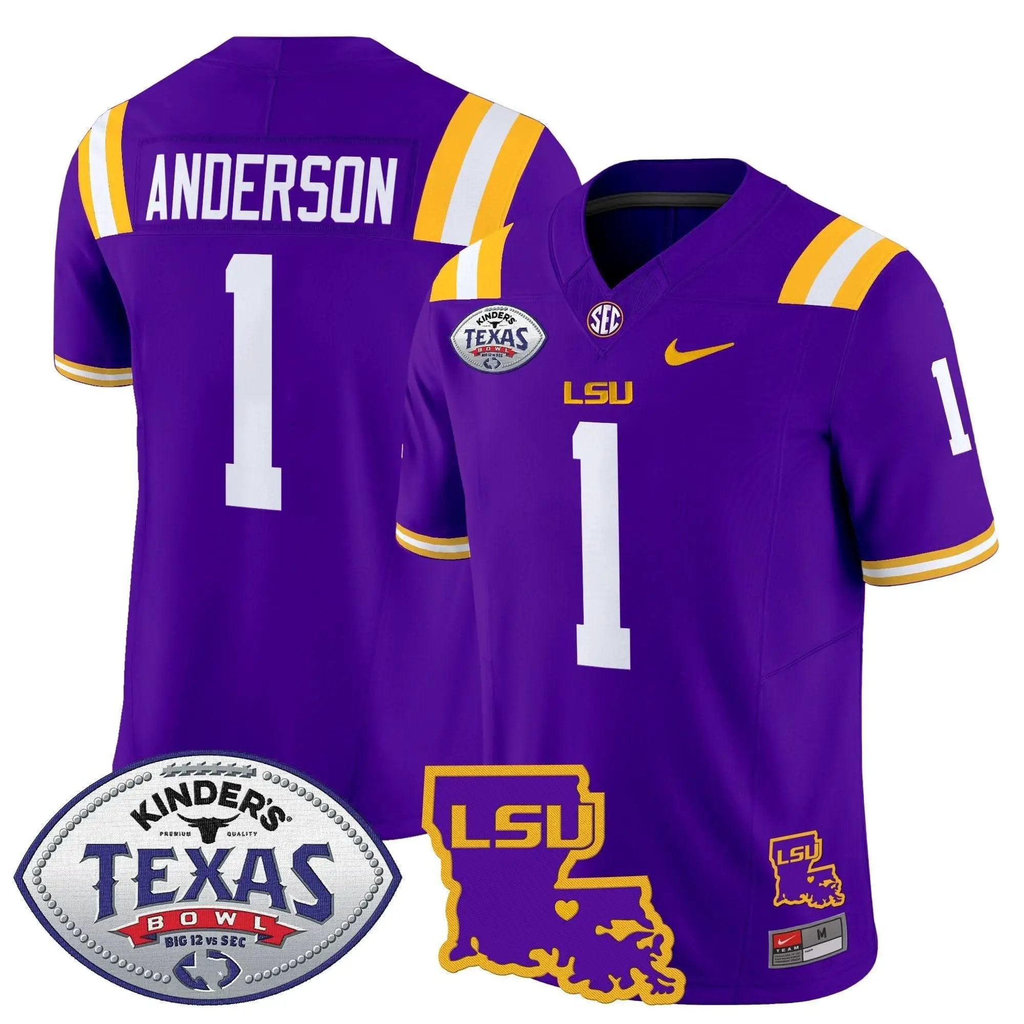 LSU 2024 Texas Bowl Patch Vapor Limited Jersey by LSU Tigers