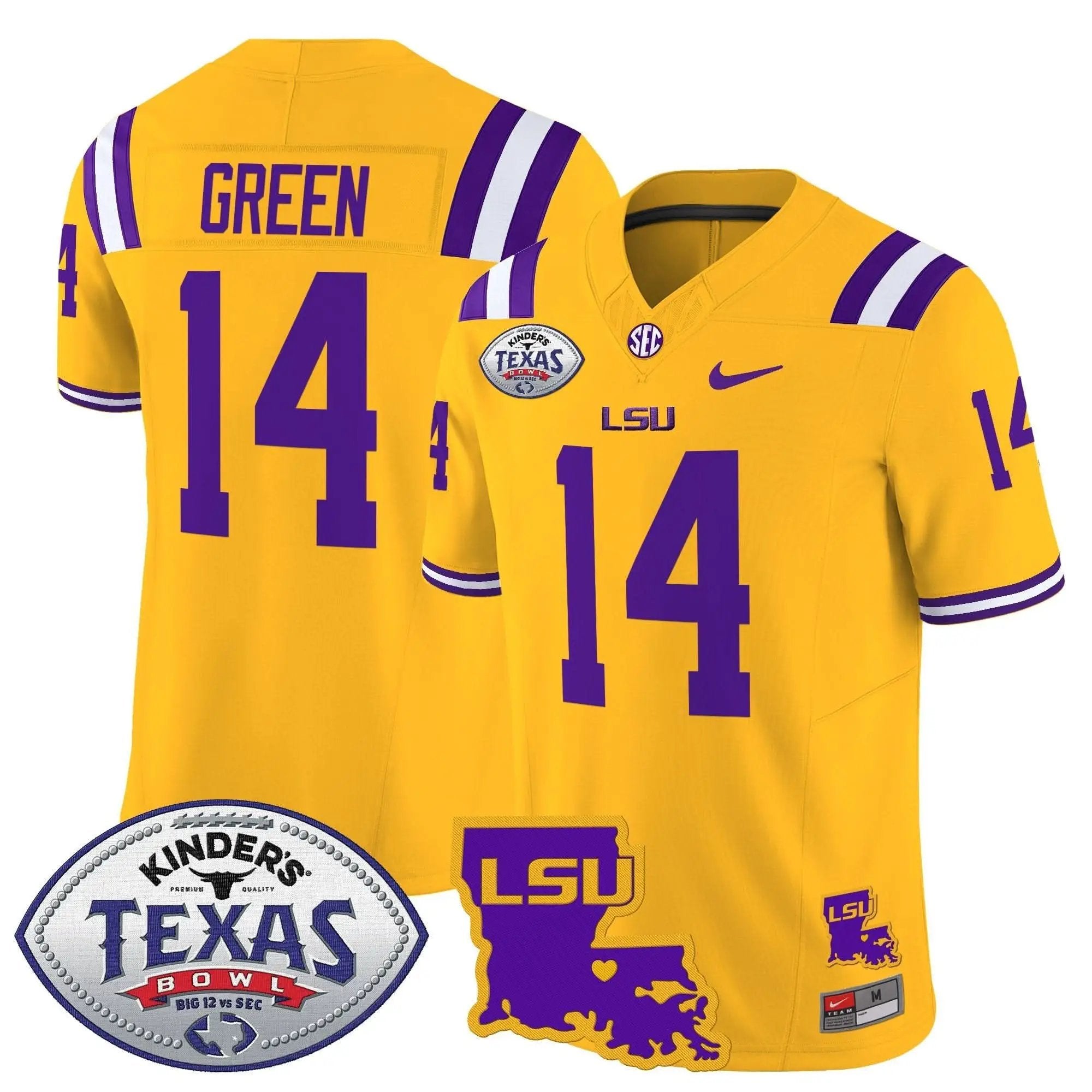 LSU 2024 Texas Bowl Patch Vapor Limited Jersey by LSU Tigers