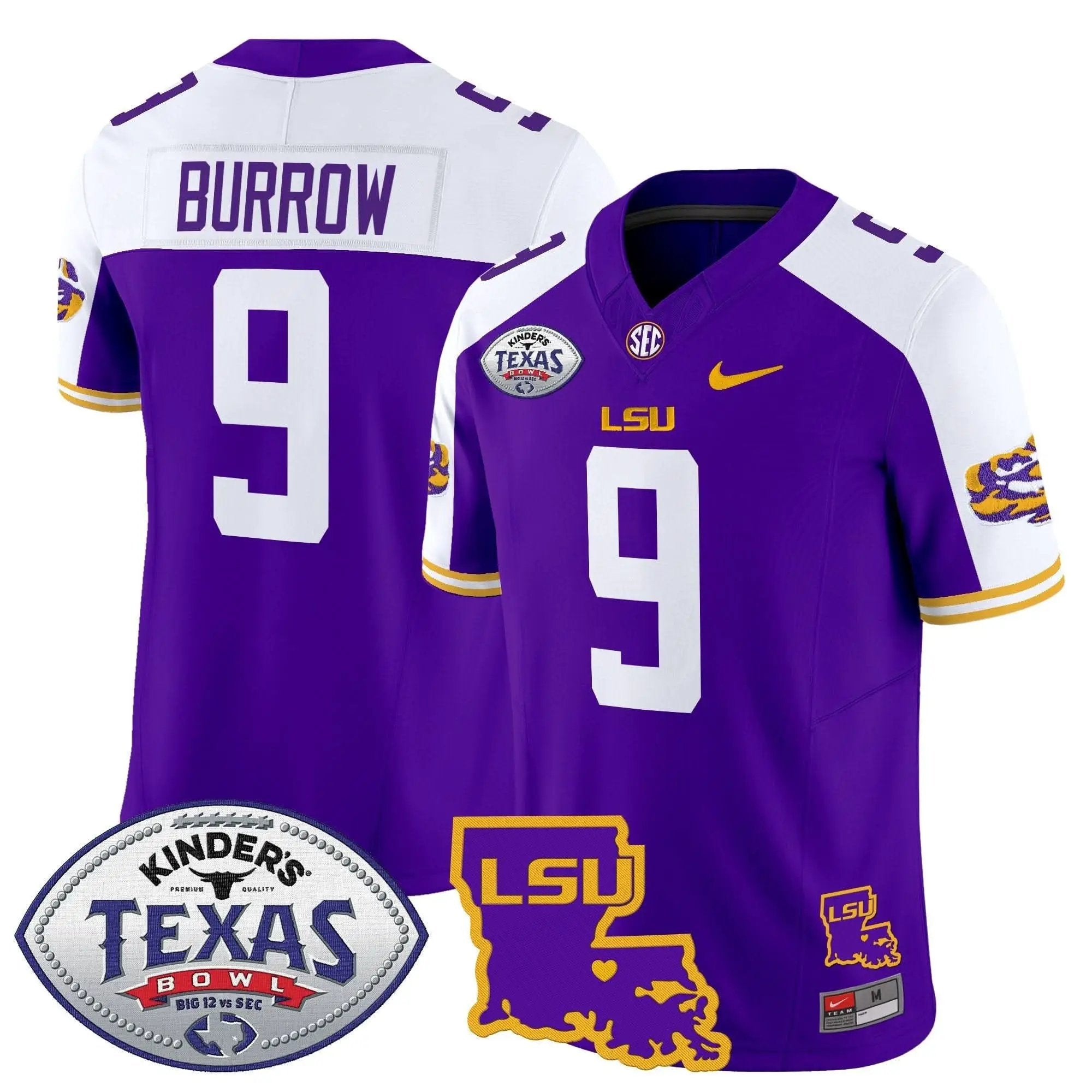 LSU 2024 Texas Bowl Patch Vapor Limited Jersey by LSU Tigers
