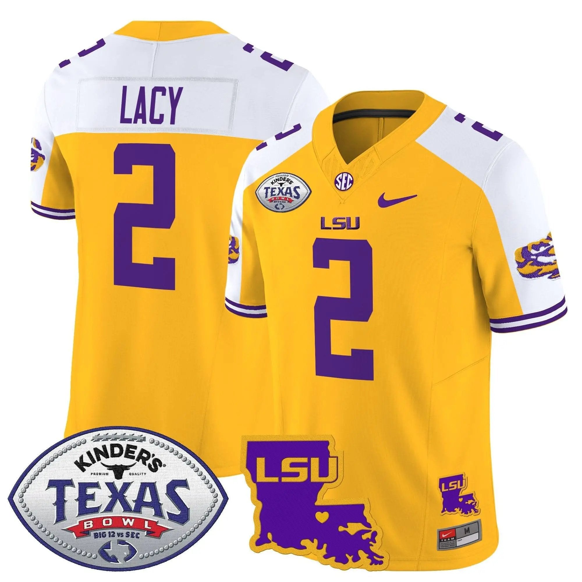 LSU 2024 Texas Bowl Patch Vapor Limited Jersey by LSU Tigers