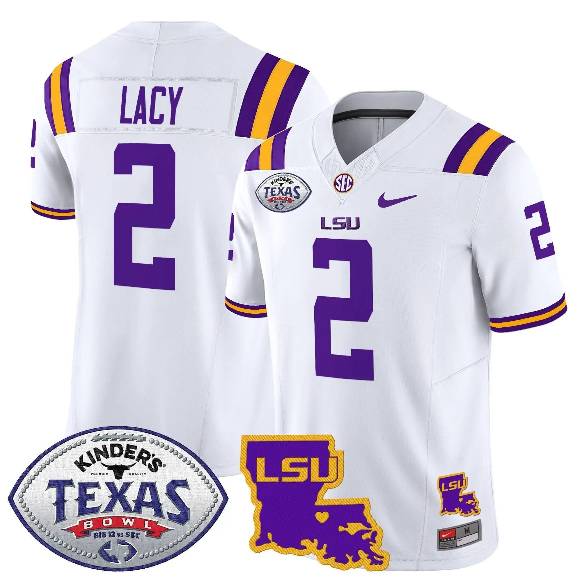 LSU 2024 Texas Bowl Patch Vapor Limited Jersey by LSU Tigers
