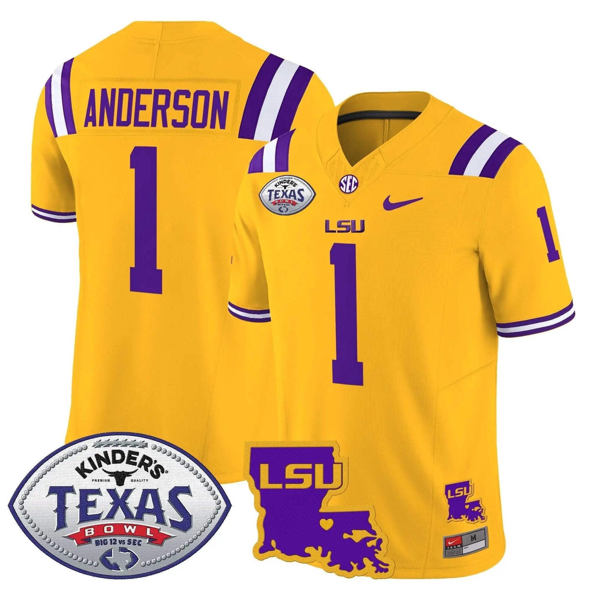 LSU 2024 Texas Bowl Patch Vapor Limited Jersey by LSU Tigers