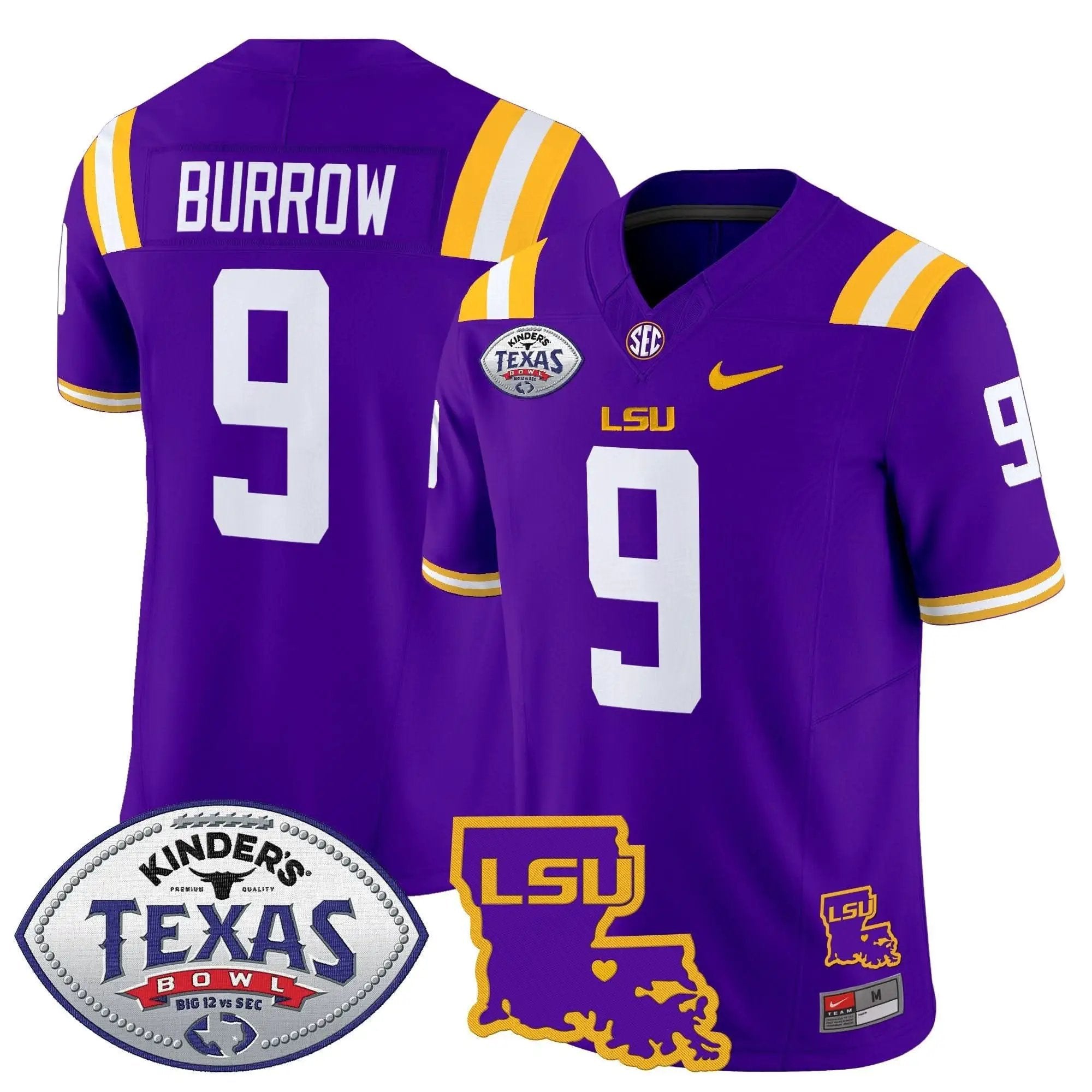 LSU 2024 Texas Bowl Patch Vapor Limited Jersey by LSU Tigers