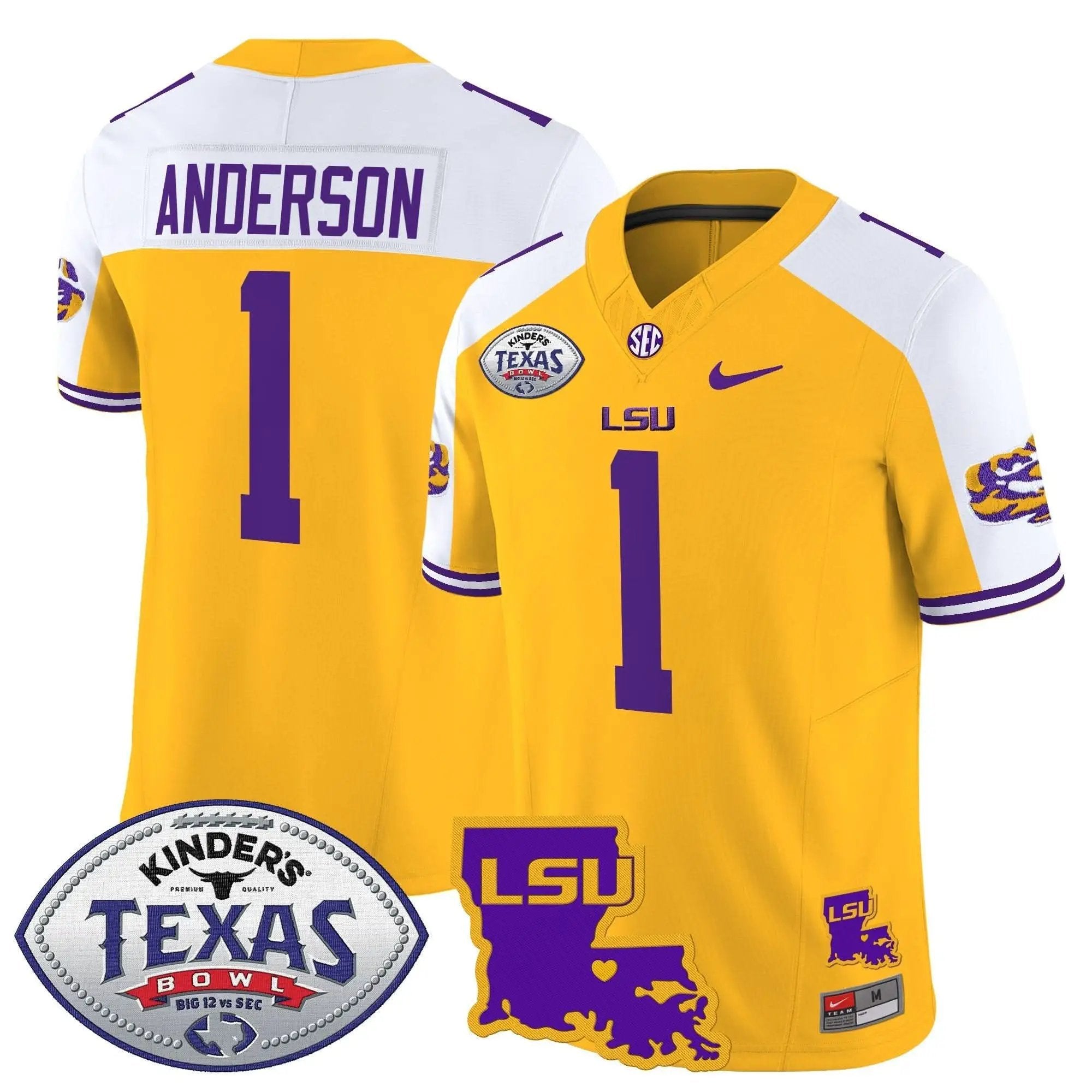 LSU 2024 Texas Bowl Patch Vapor Limited Jersey by LSU Tigers