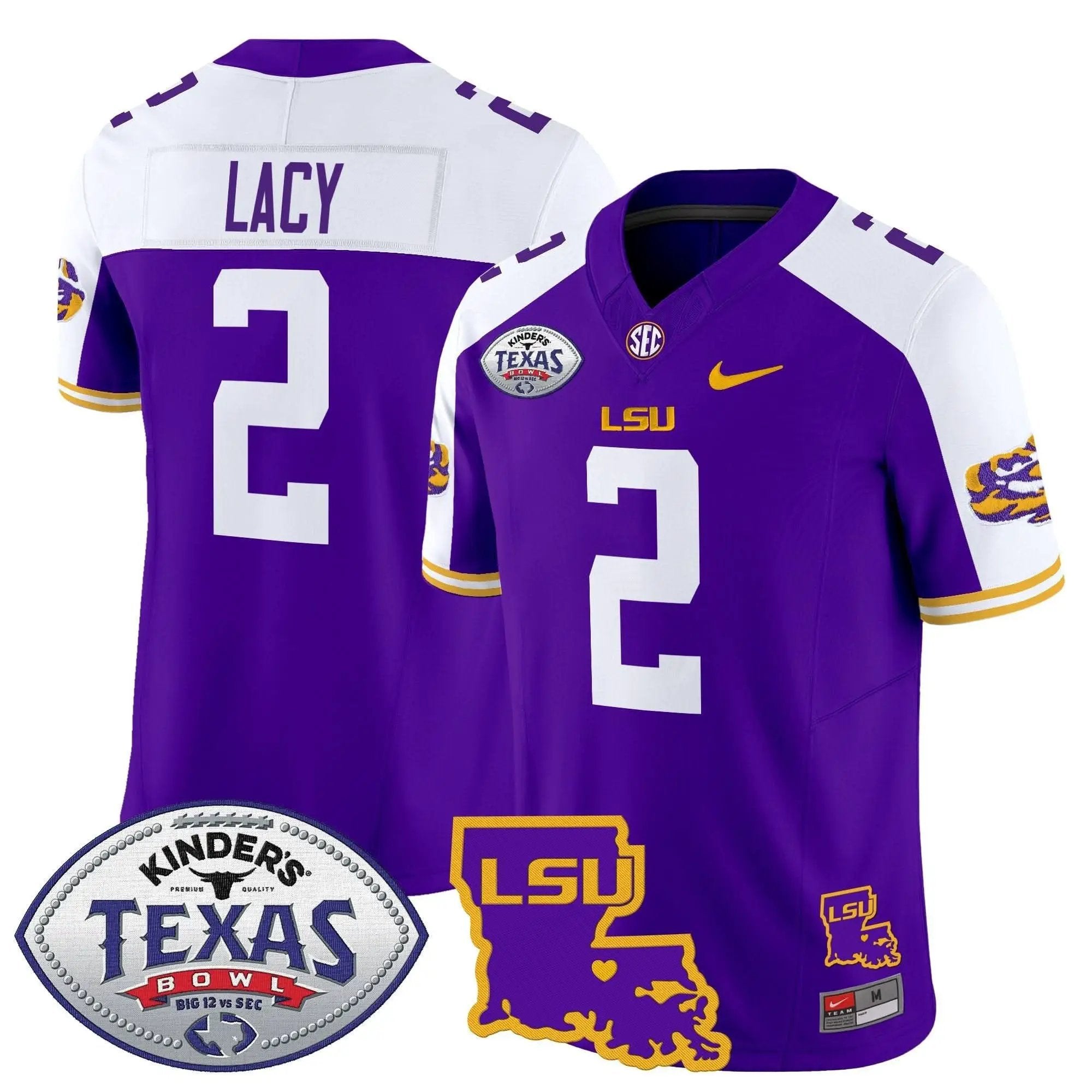 LSU 2024 Texas Bowl Patch Vapor Limited Jersey by LSU Tigers