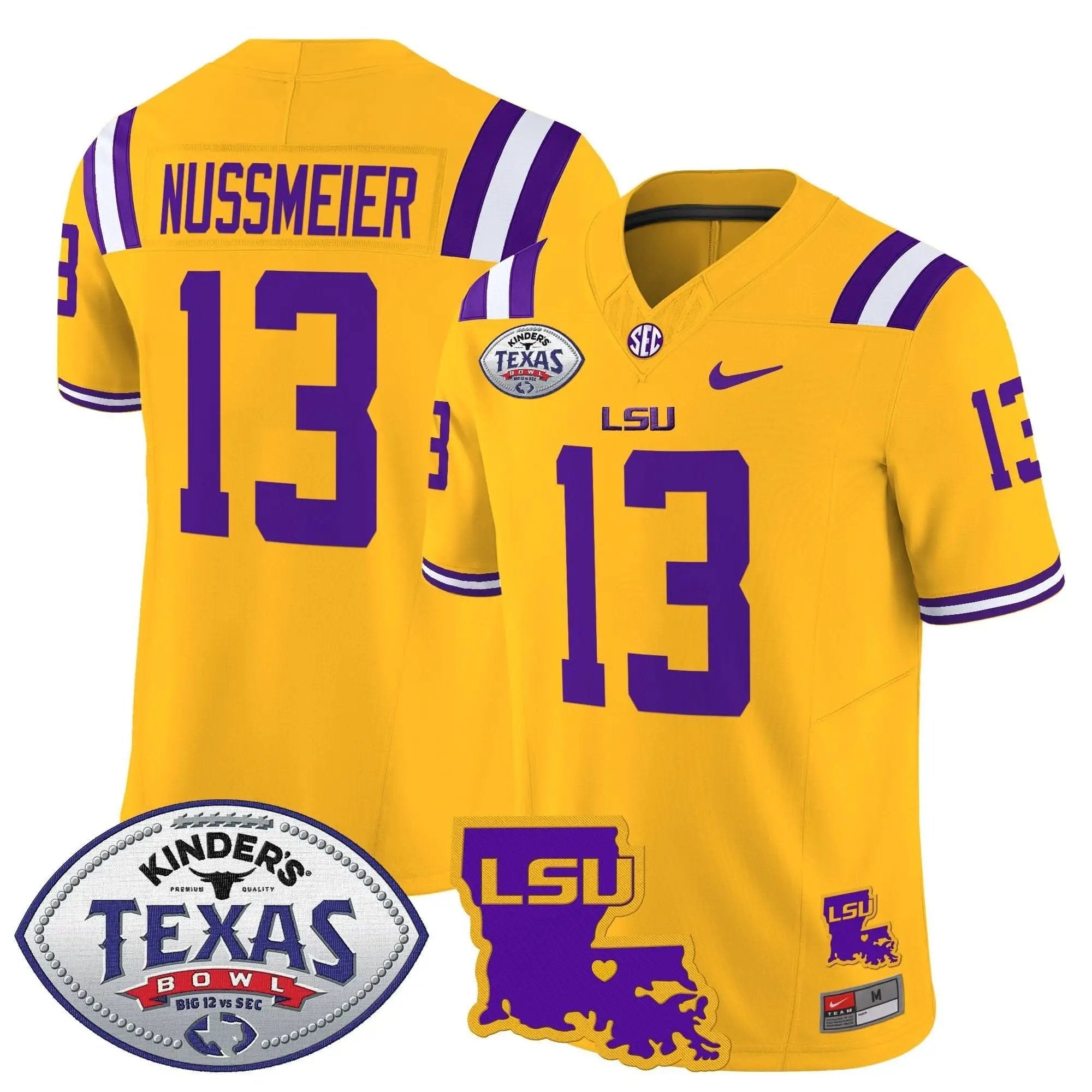 LSU 2024 Texas Bowl Patch Vapor Limited Jersey by LSU Tigers