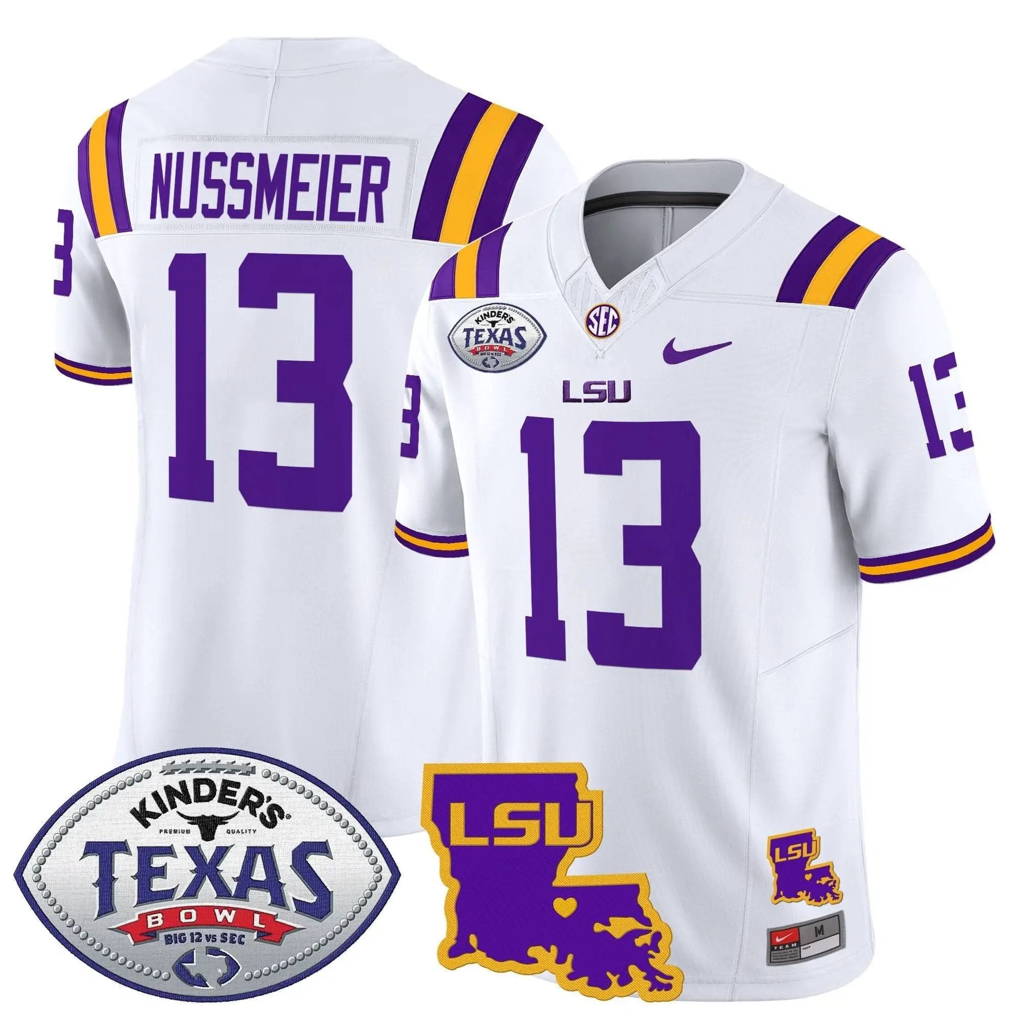 LSU 2024 Texas Bowl Patch Vapor Limited Jersey by LSU Tigers