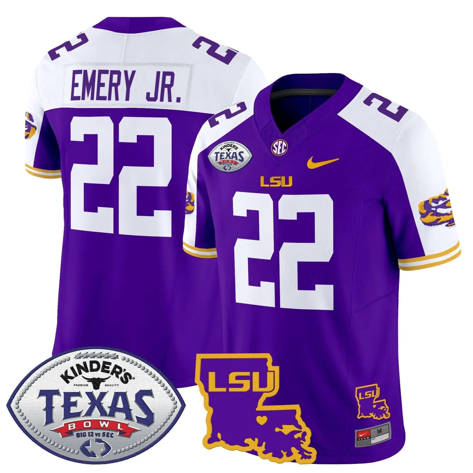 LSU 2024 Texas Bowl Patch Vapor Limited Jersey by LSU Tigers
