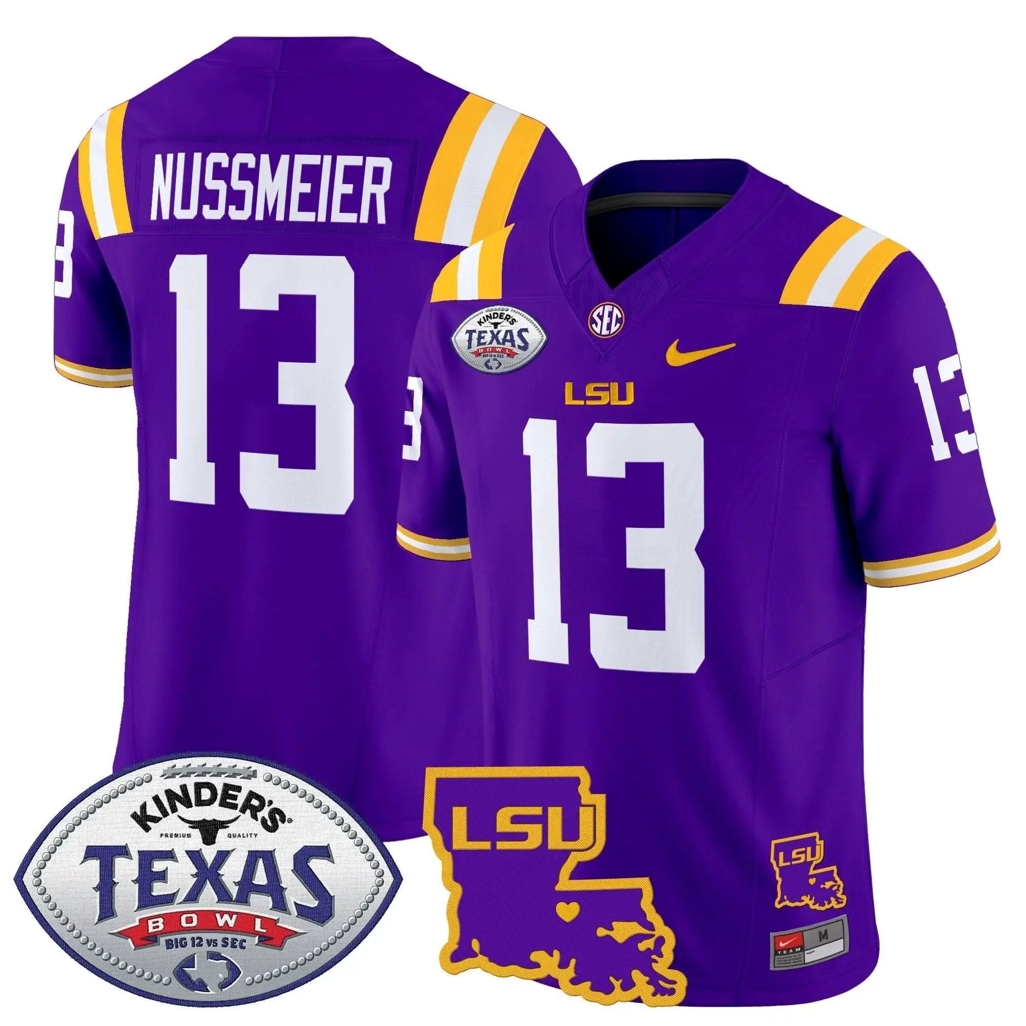 LSU 2024 Texas Bowl Patch Vapor Limited Jersey by LSU Tigers