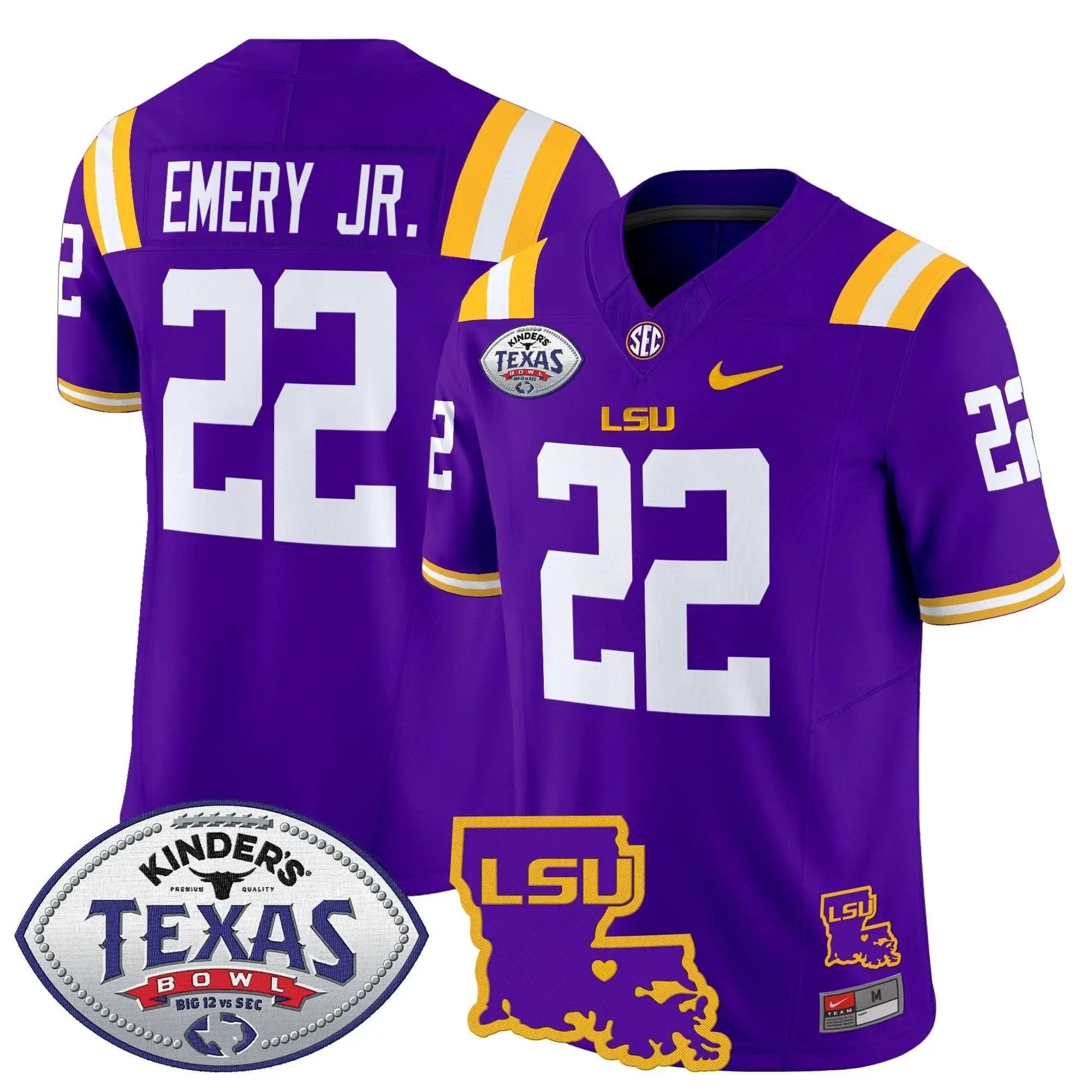 LSU 2024 Texas Bowl Patch Vapor Limited Jersey by LSU Tigers