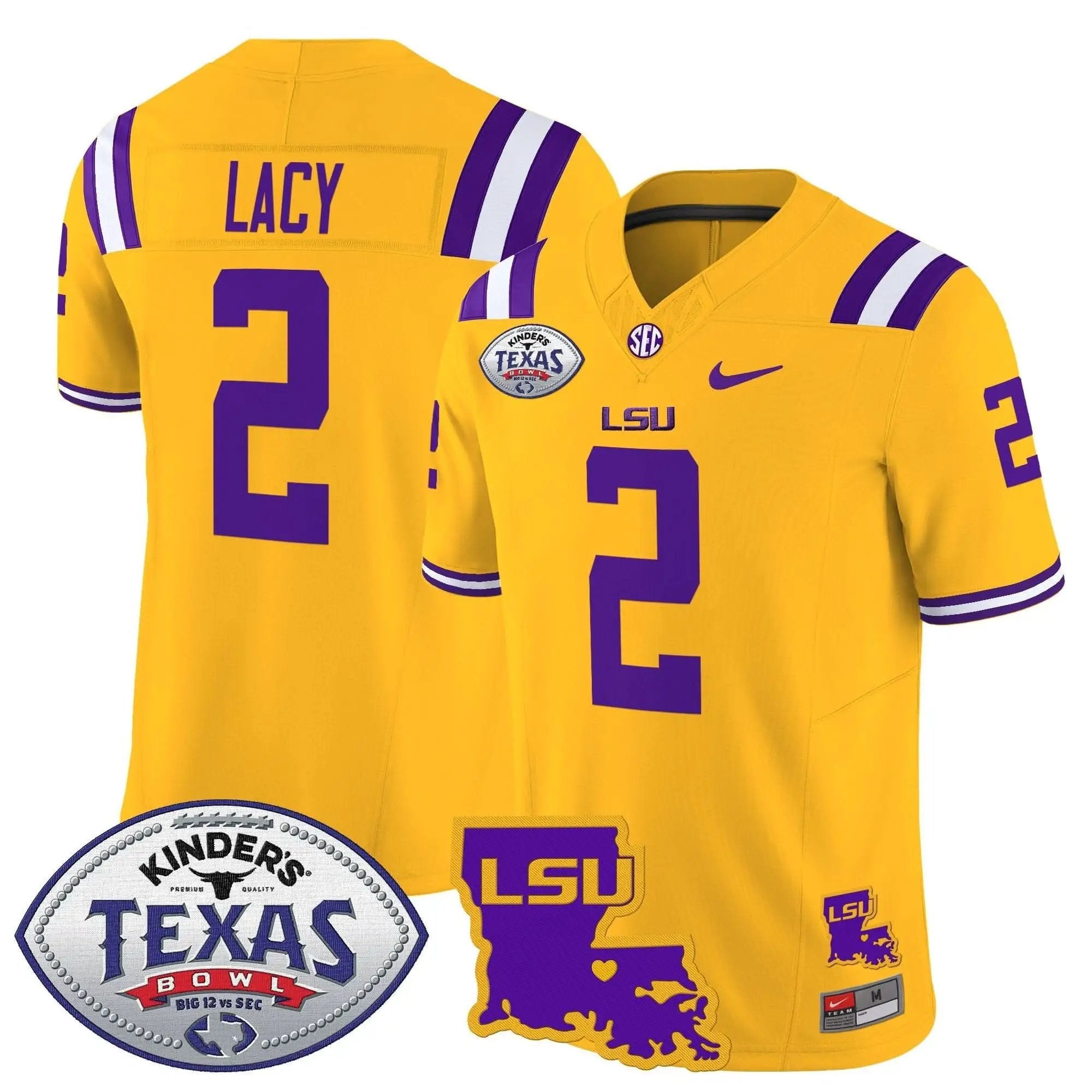 LSU 2024 Texas Bowl Patch Vapor Limited Jersey by LSU Tigers