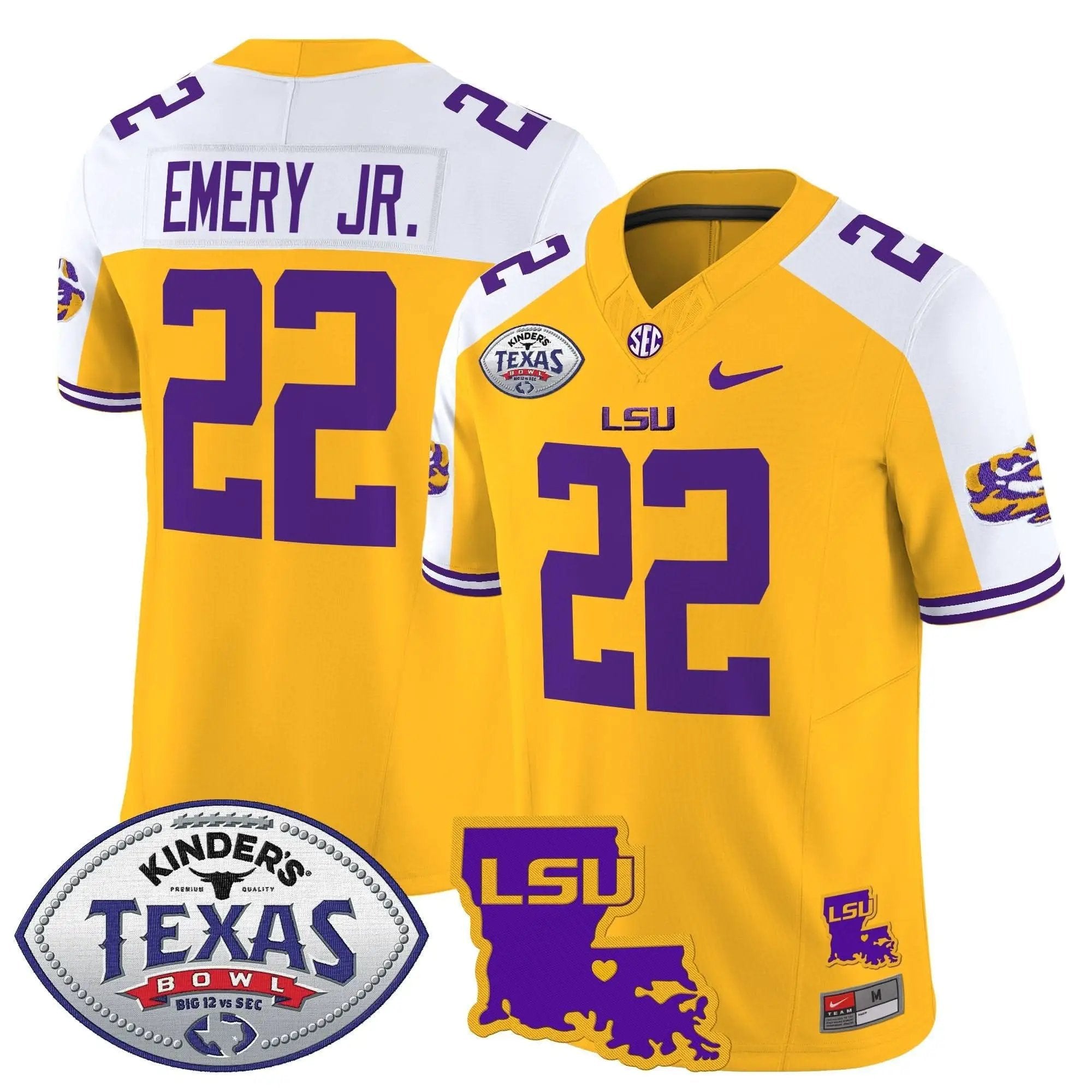 LSU 2024 Texas Bowl Patch Vapor Limited Jersey by LSU Tigers