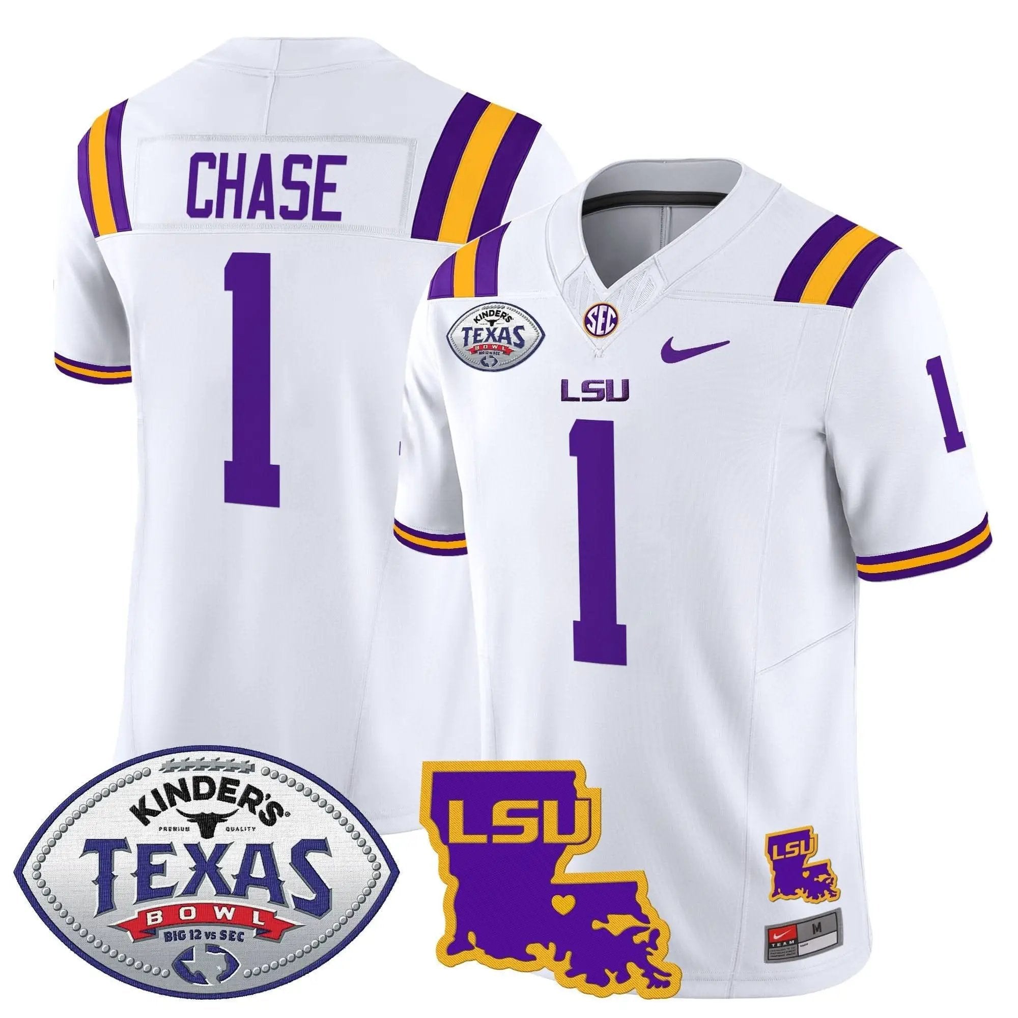 LSU 2024 Texas Bowl Patch Vapor Limited Jersey by LSU Tigers