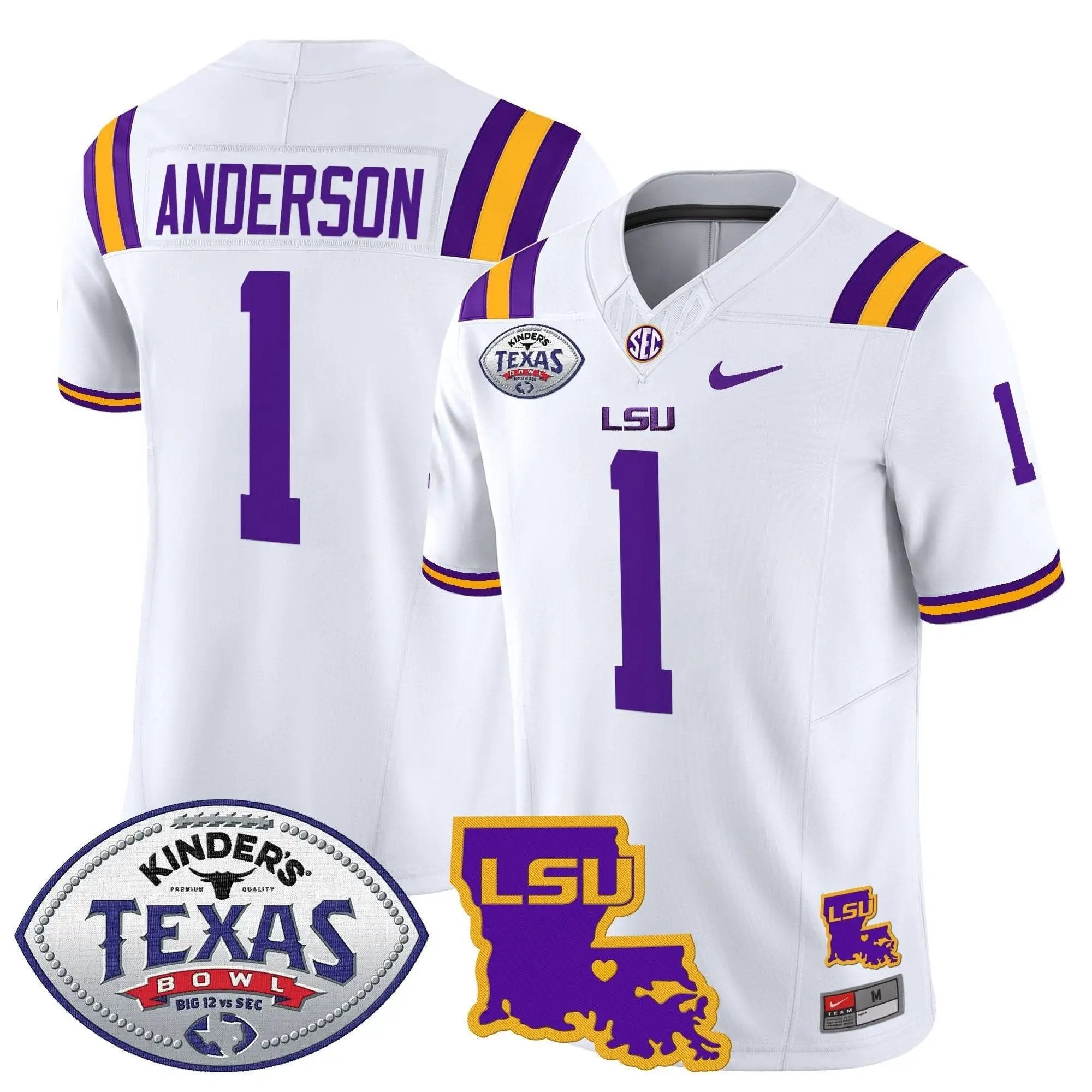 LSU 2024 Texas Bowl Patch Vapor Limited Jersey by LSU Tigers