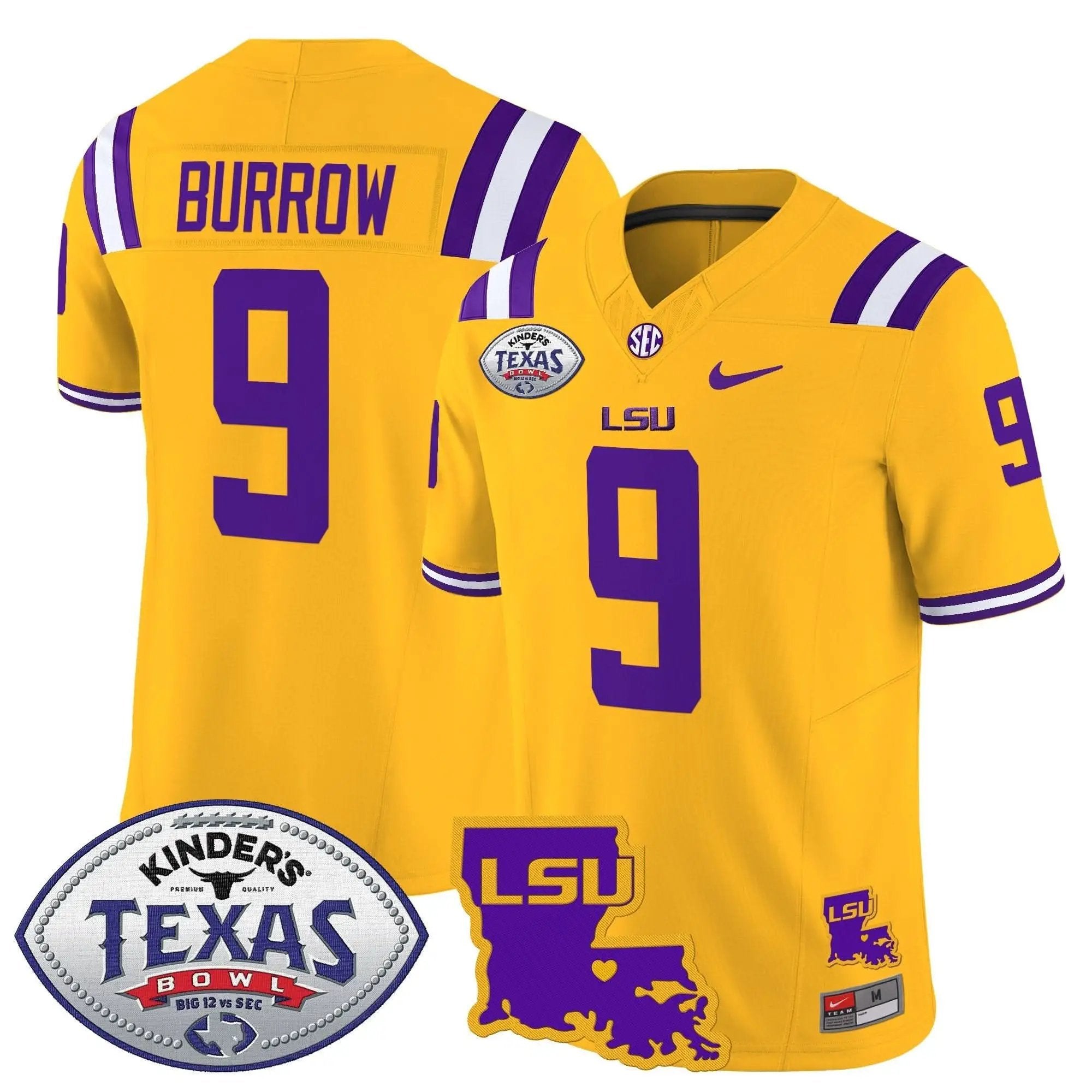 LSU 2024 Texas Bowl Patch Vapor Limited Jersey by LSU Tigers