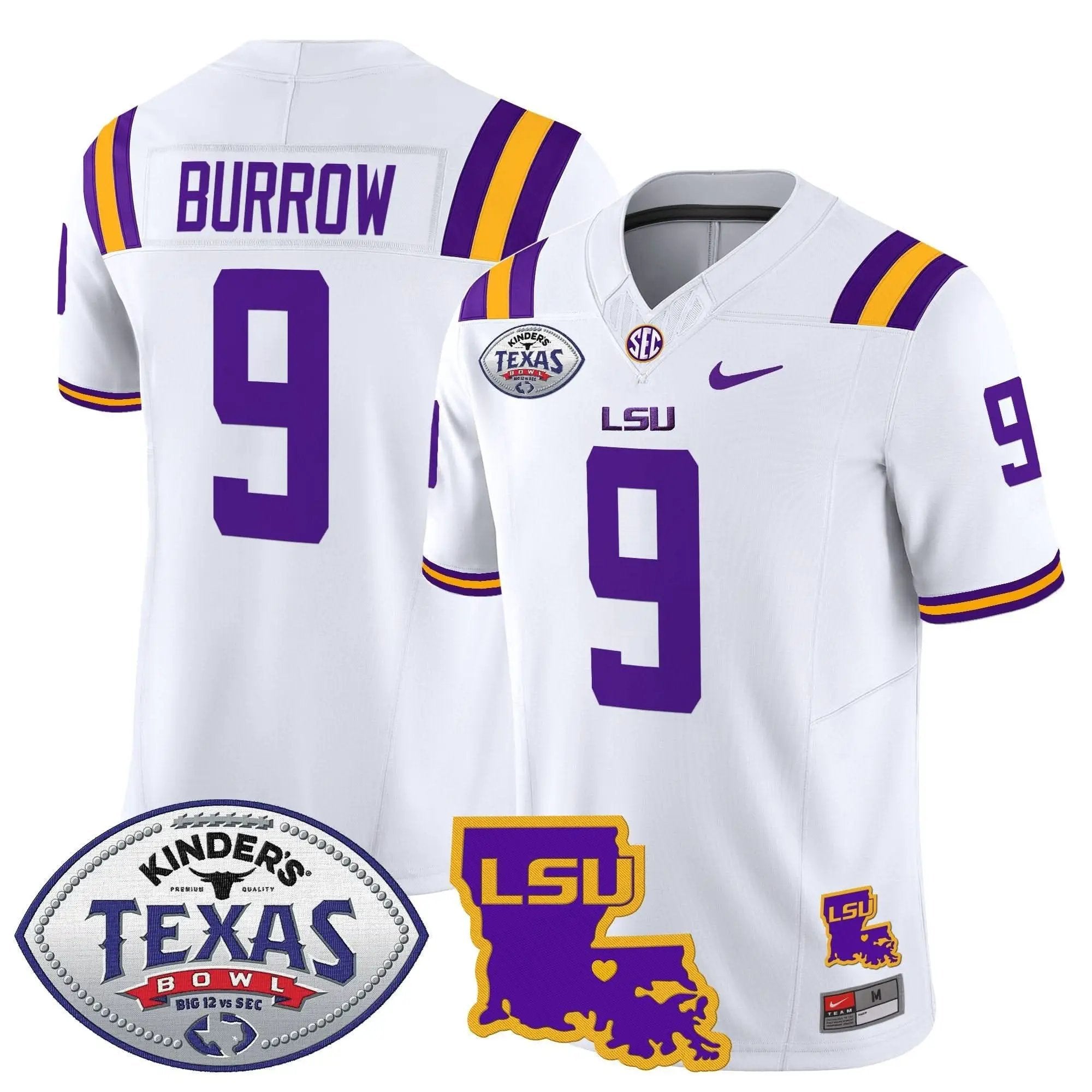 LSU 2024 Texas Bowl Patch Vapor Limited Jersey by LSU Tigers