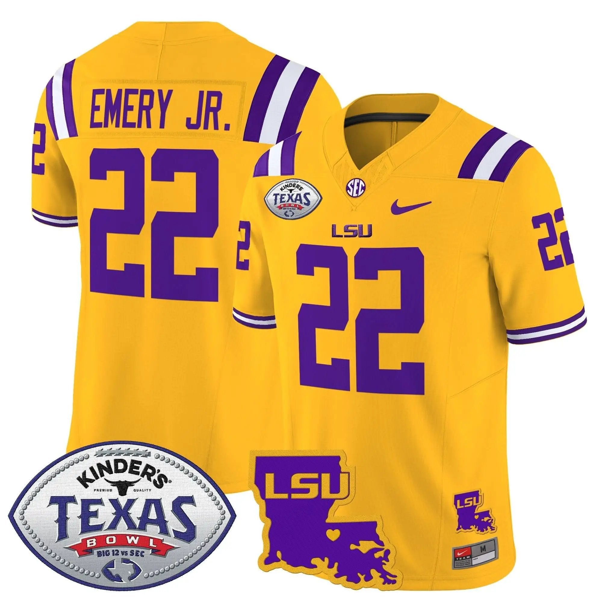 LSU 2024 Texas Bowl Patch Vapor Limited Jersey by LSU Tigers