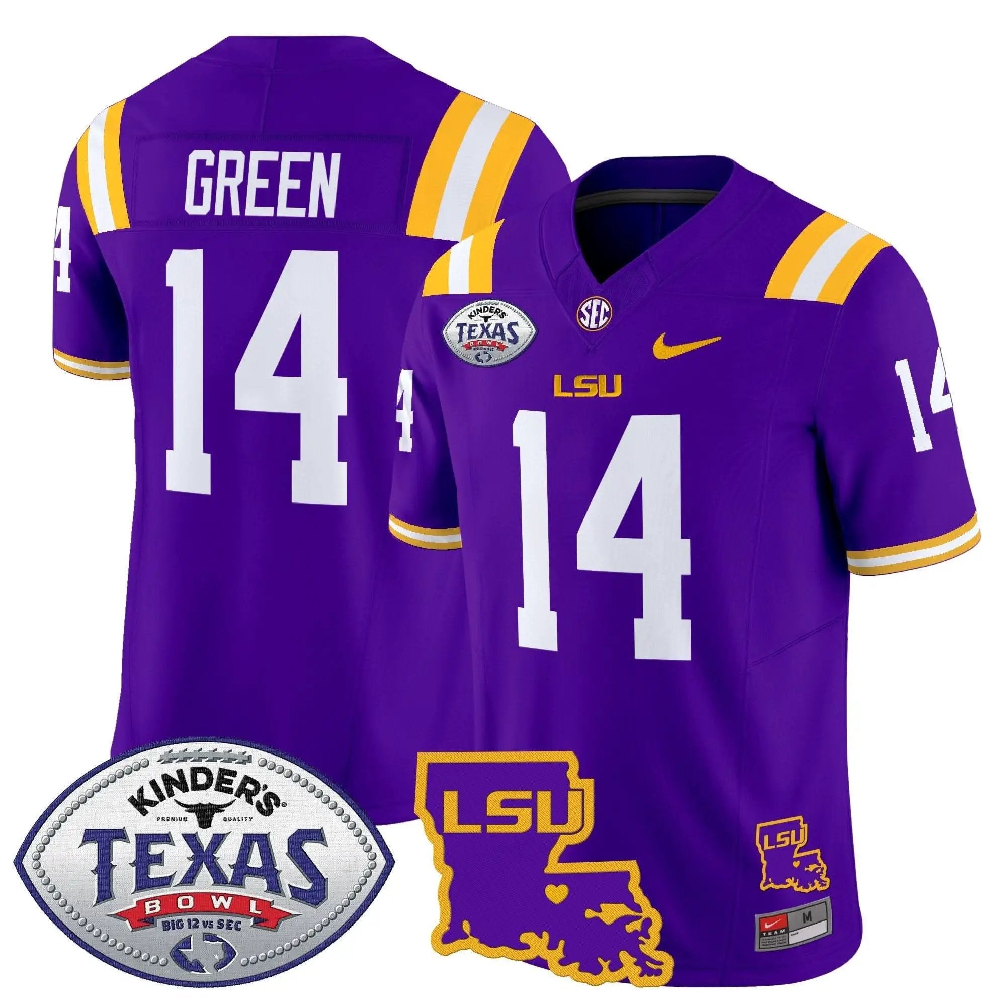 LSU 2024 Texas Bowl Patch Vapor Limited Jersey by LSU Tigers