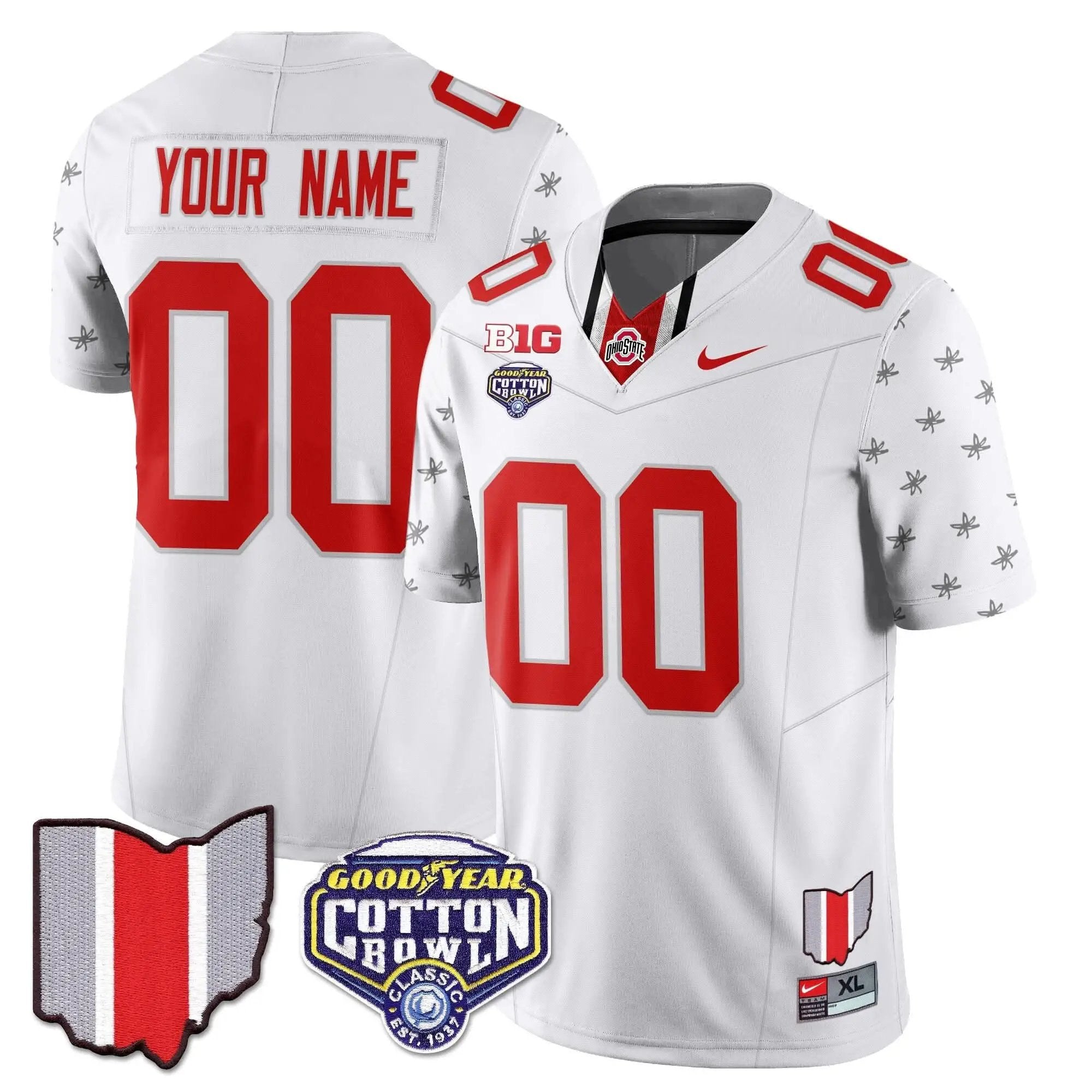 Custom Gender/Name OSB 2024 Cotton Bowl Classic Jersey by Ohio State Buckeyes