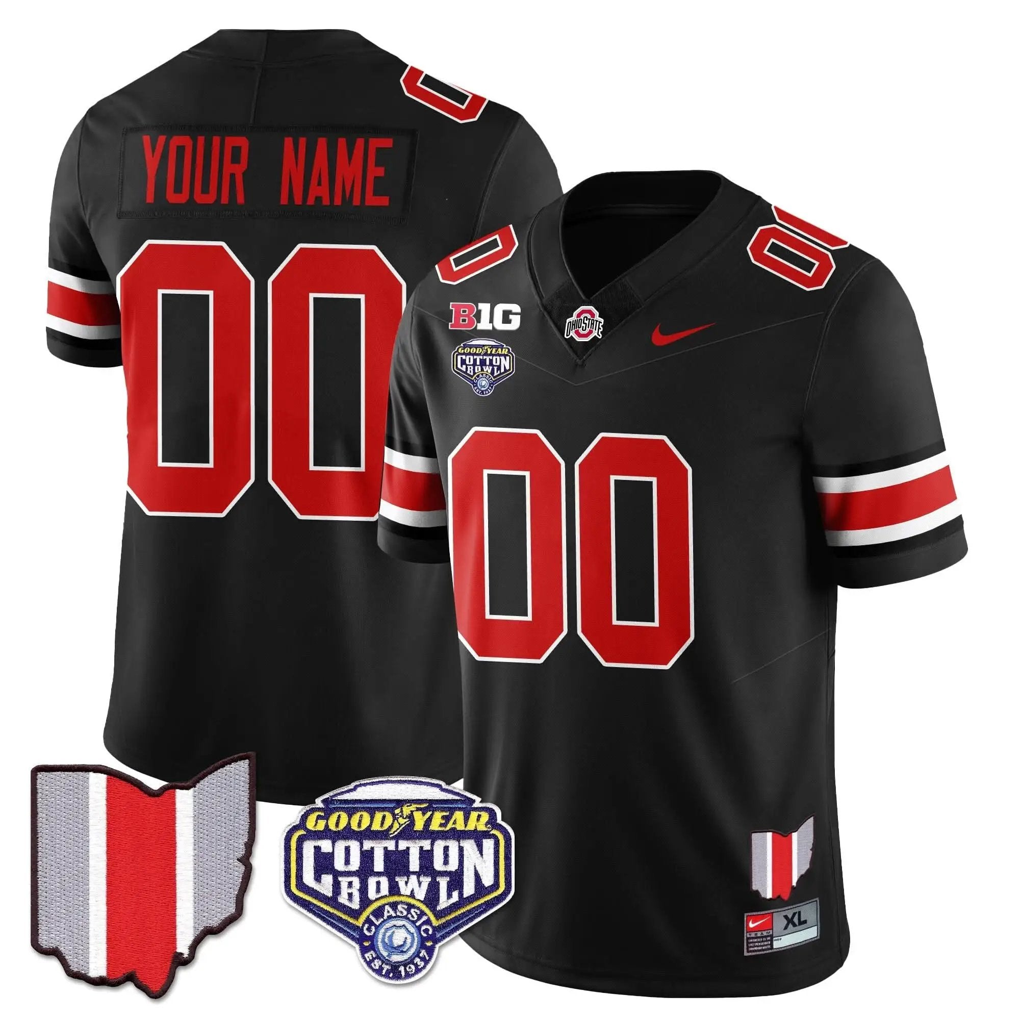 Custom Gender/Name OSB 2024 Cotton Bowl Classic Jersey by Ohio State Buckeyes