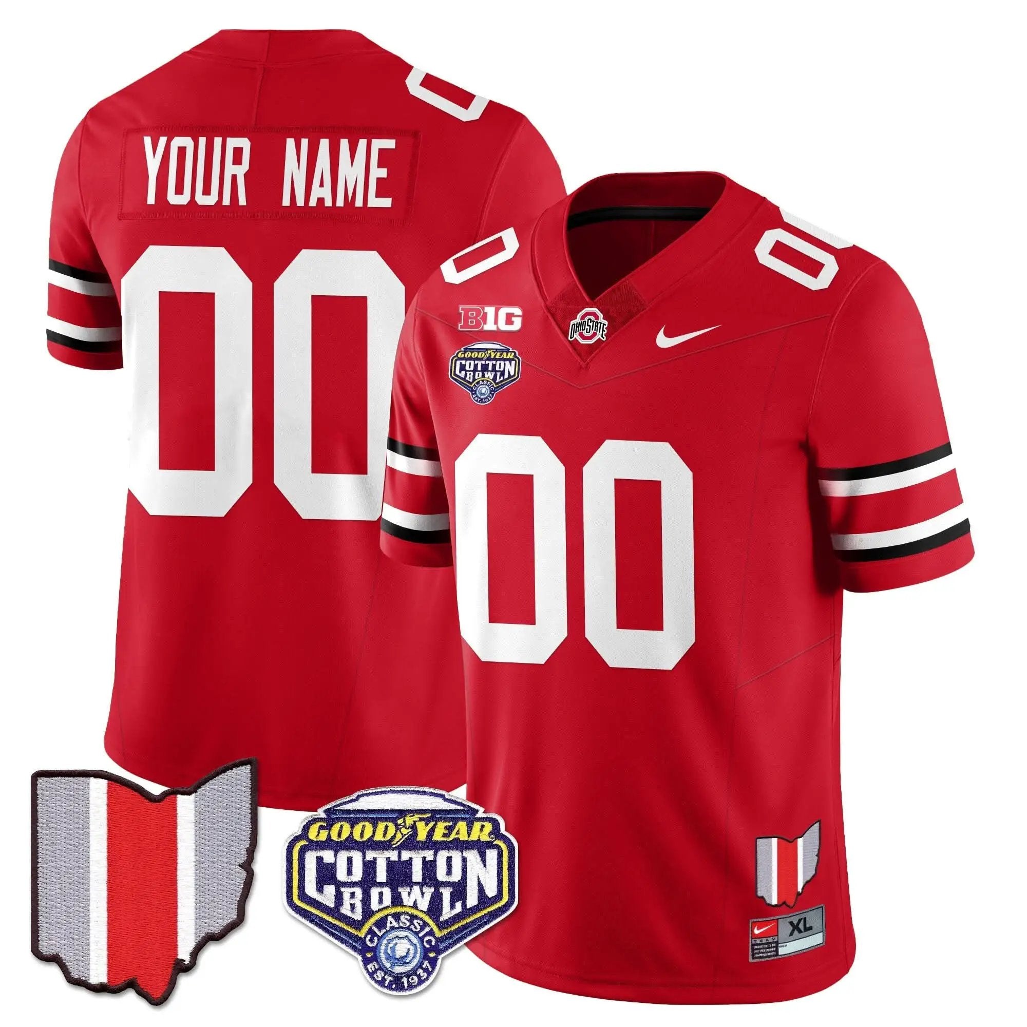 Custom Gender/Name OSB 2024 Cotton Bowl Classic Jersey by Ohio State Buckeyes