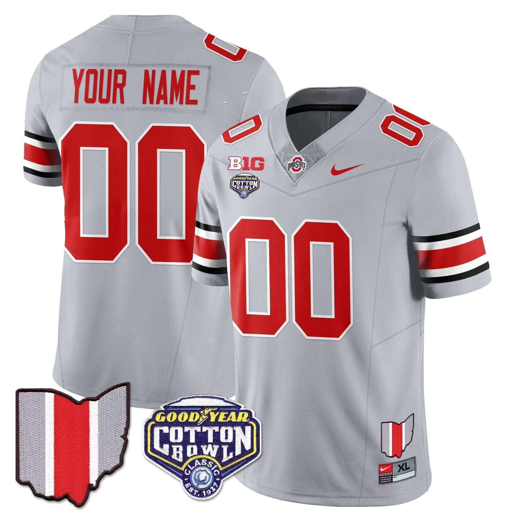Custom Gender/Name OSB 2024 Cotton Bowl Classic Jersey by Ohio State Buckeyes