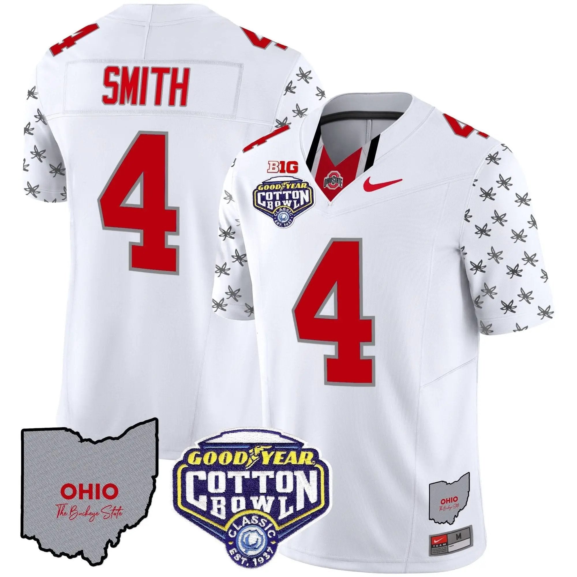 OSB Cotton Bowl Patch Vapor Limited Jersey by Ohio State Buckeyes
