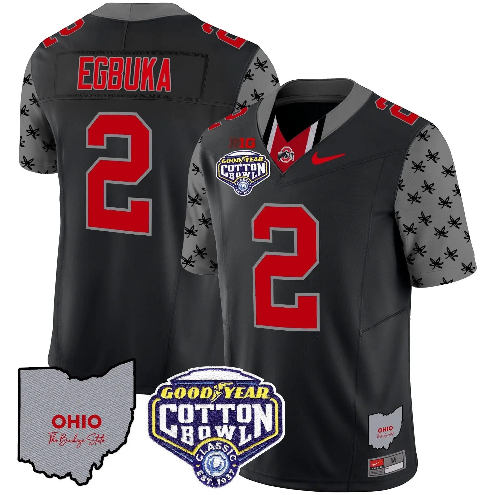 OSB Cotton Bowl Patch Vapor Limited Jersey by Ohio State Buckeyes