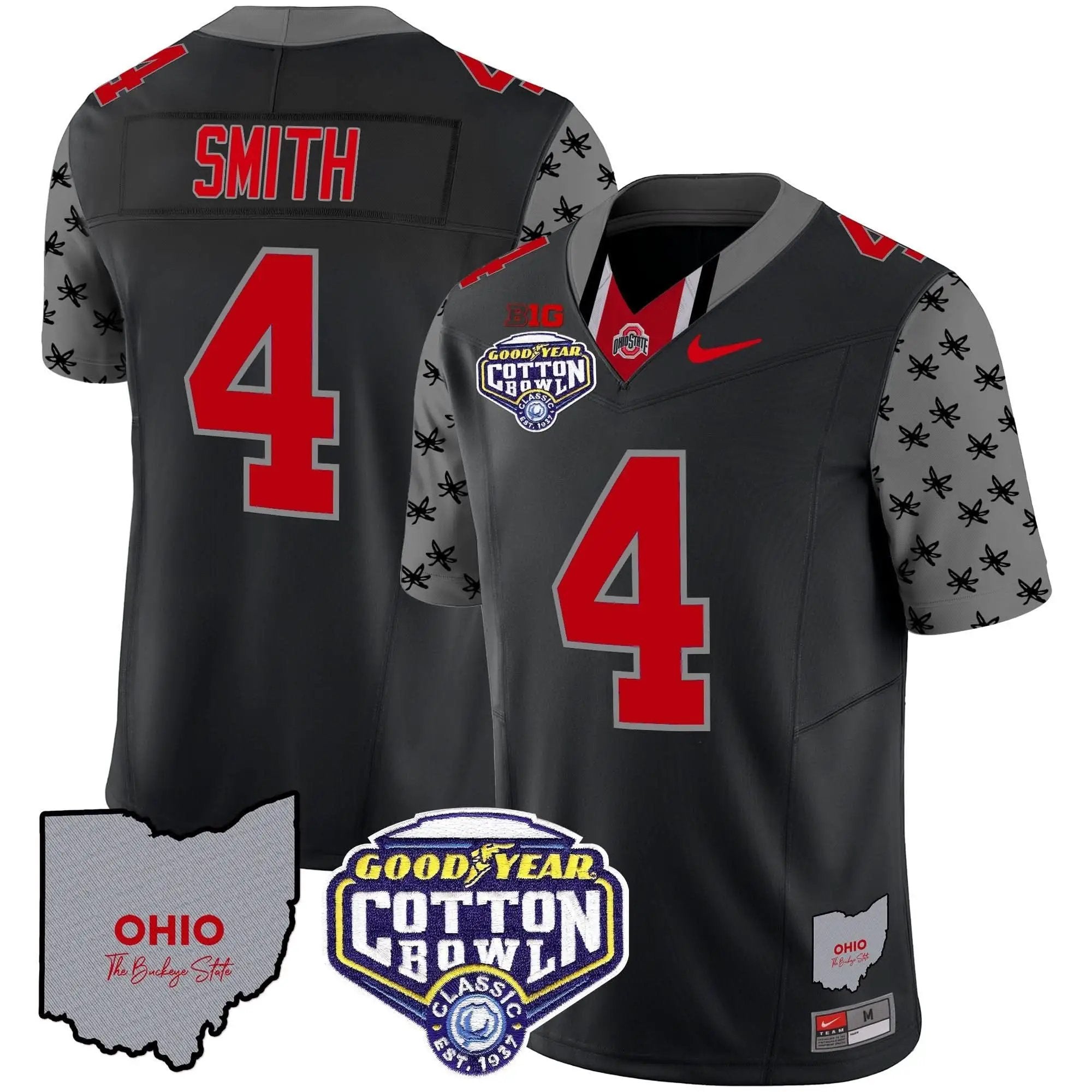 OSB Cotton Bowl Patch Vapor Limited Jersey by Ohio State Buckeyes