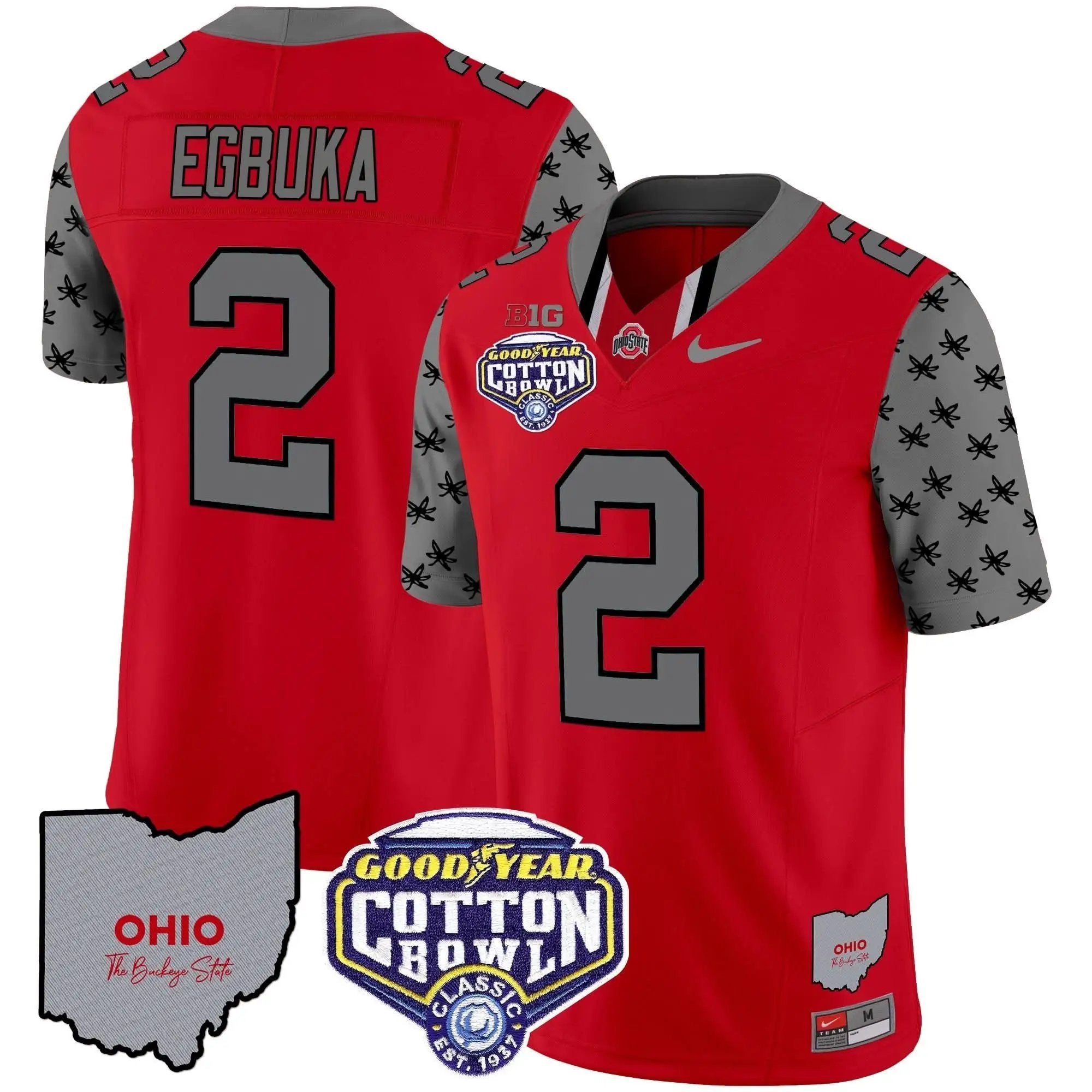 OSB Cotton Bowl Patch Vapor Limited Jersey by Ohio State Buckeyes