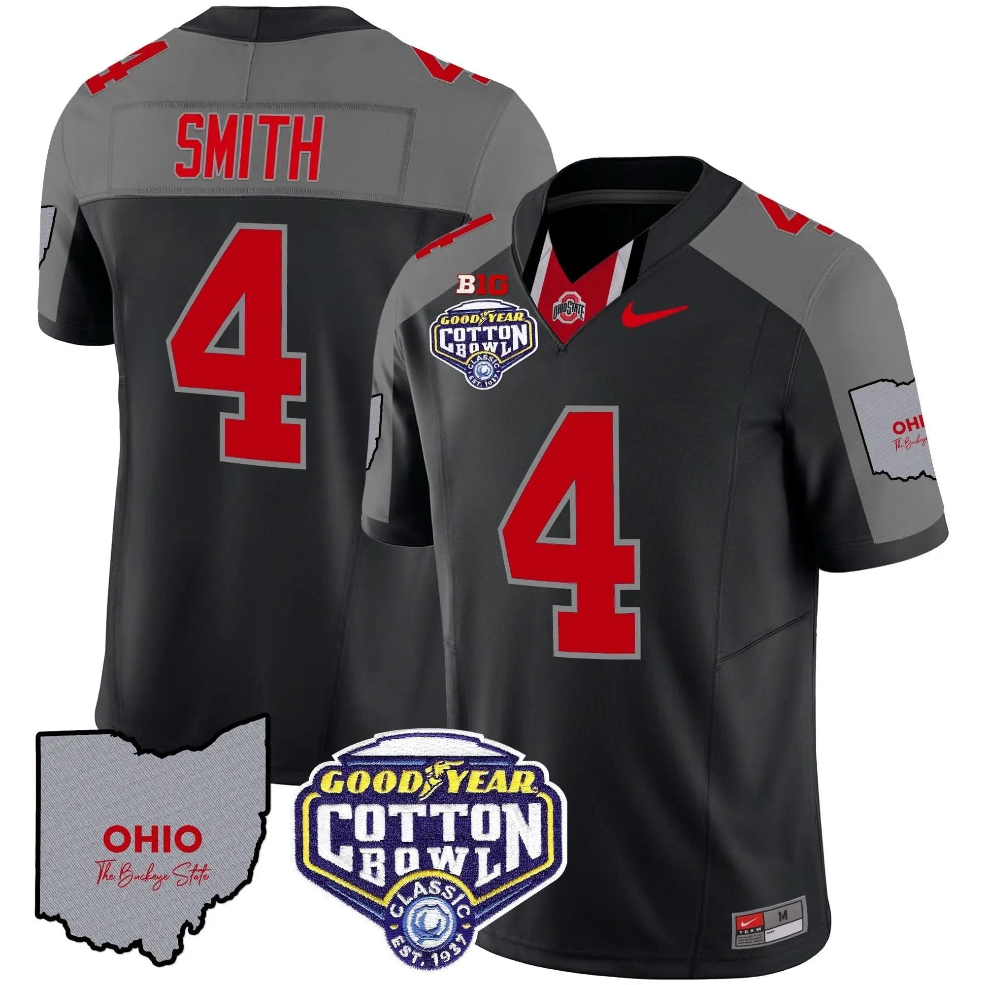 OSB Cotton Bowl Patch Vapor Limited Jersey by Ohio State Buckeyes
