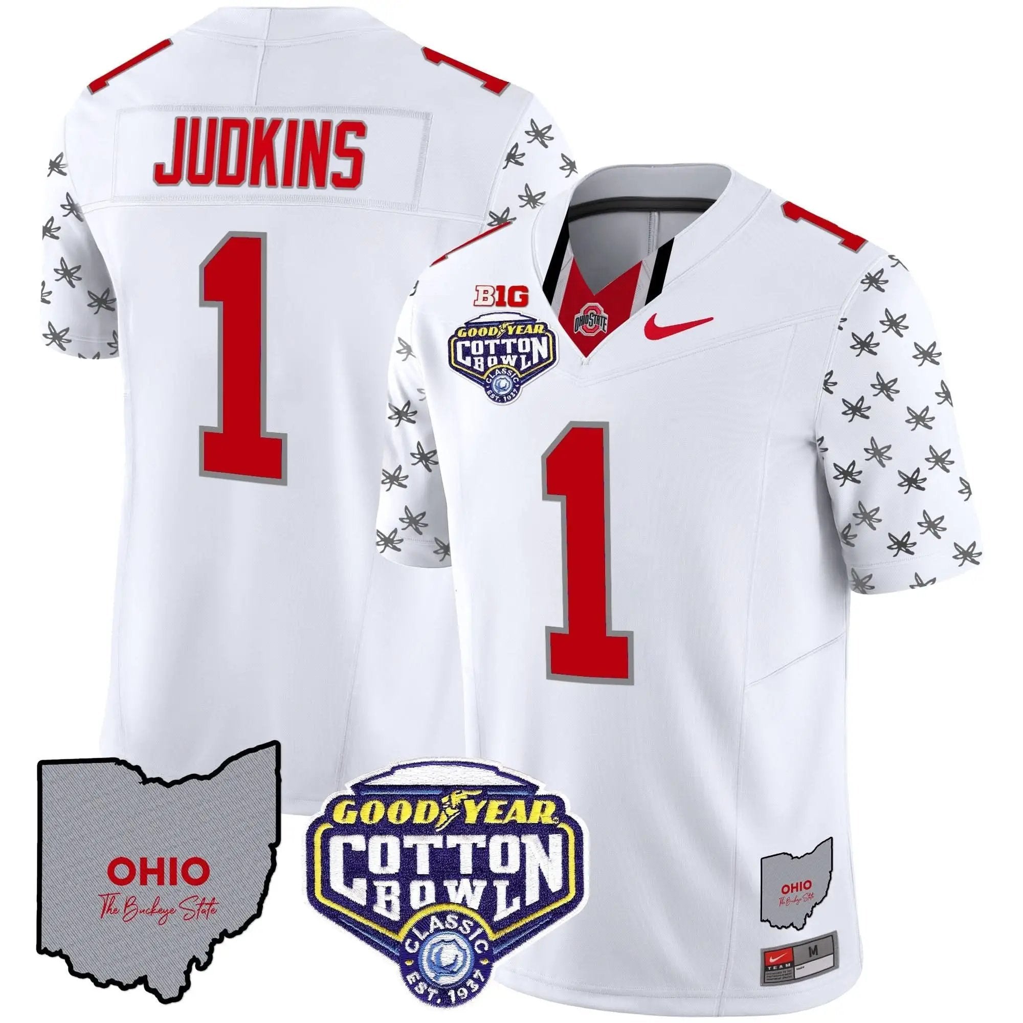 OSB Cotton Bowl Patch Vapor Limited Jersey by Ohio State Buckeyes
