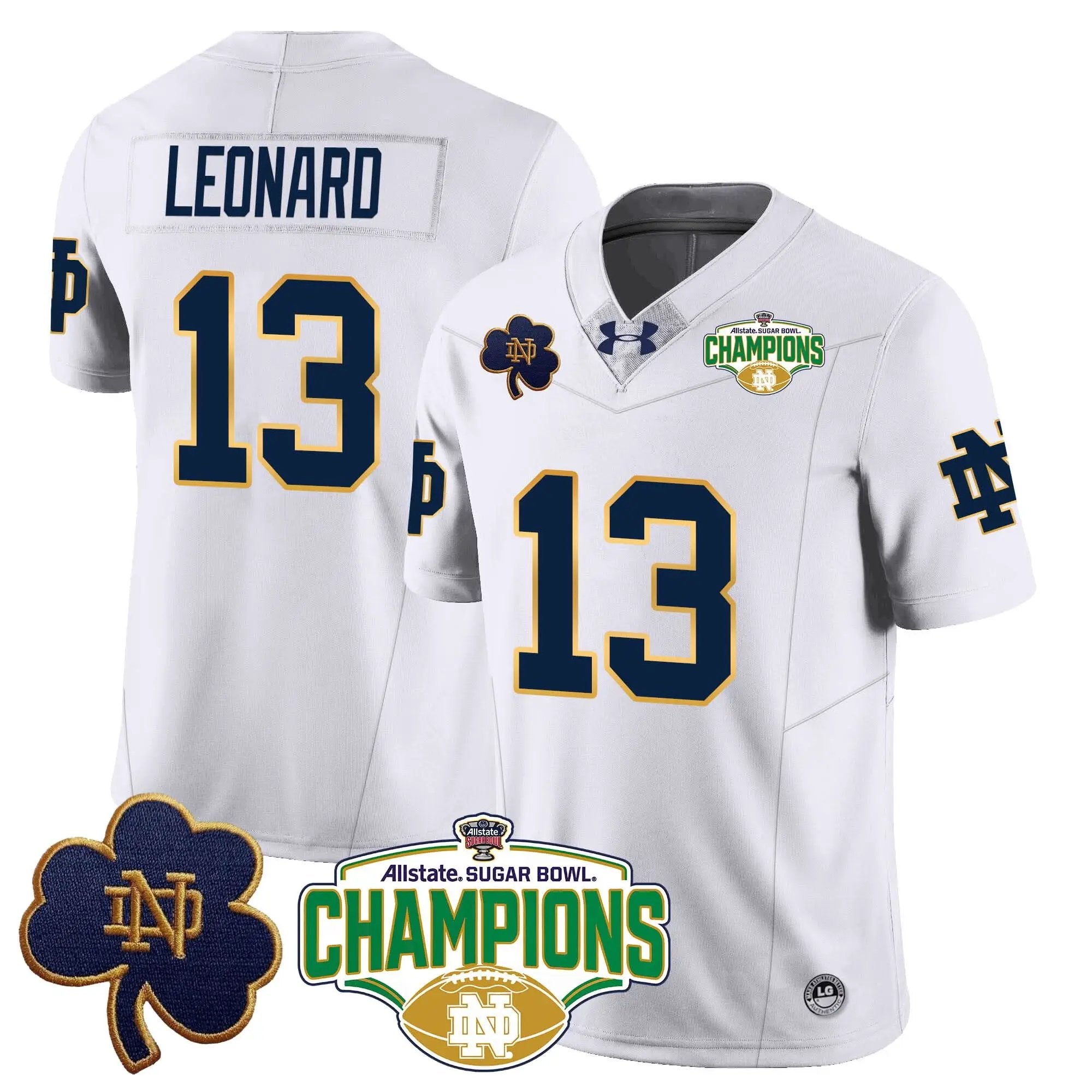 NDFI 2025 Sugar Bowl Champions Jersey by Notre Dame Fighting Irish