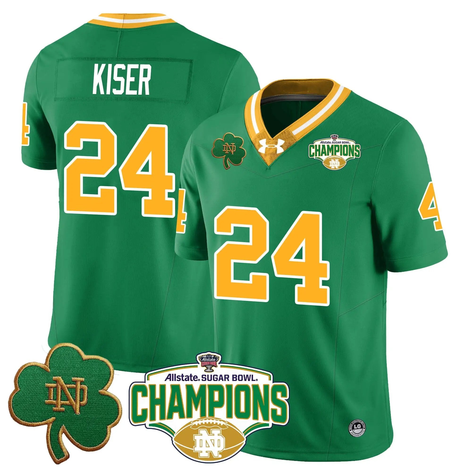 NDFI 2025 Sugar Bowl Champions Jersey by Notre Dame Fighting Irish
