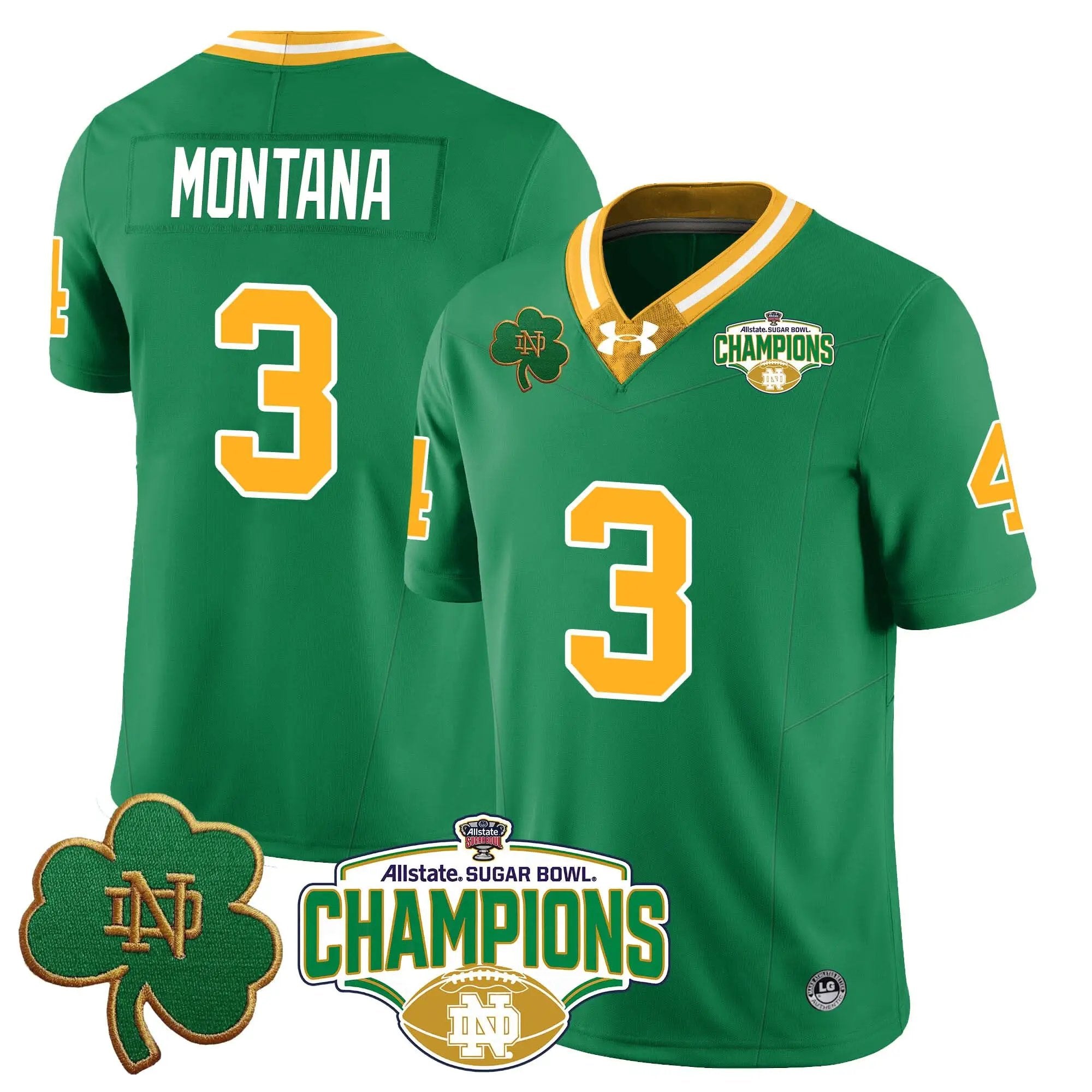 NDFI 2025 Sugar Bowl Champions Jersey by Notre Dame Fighting Irish