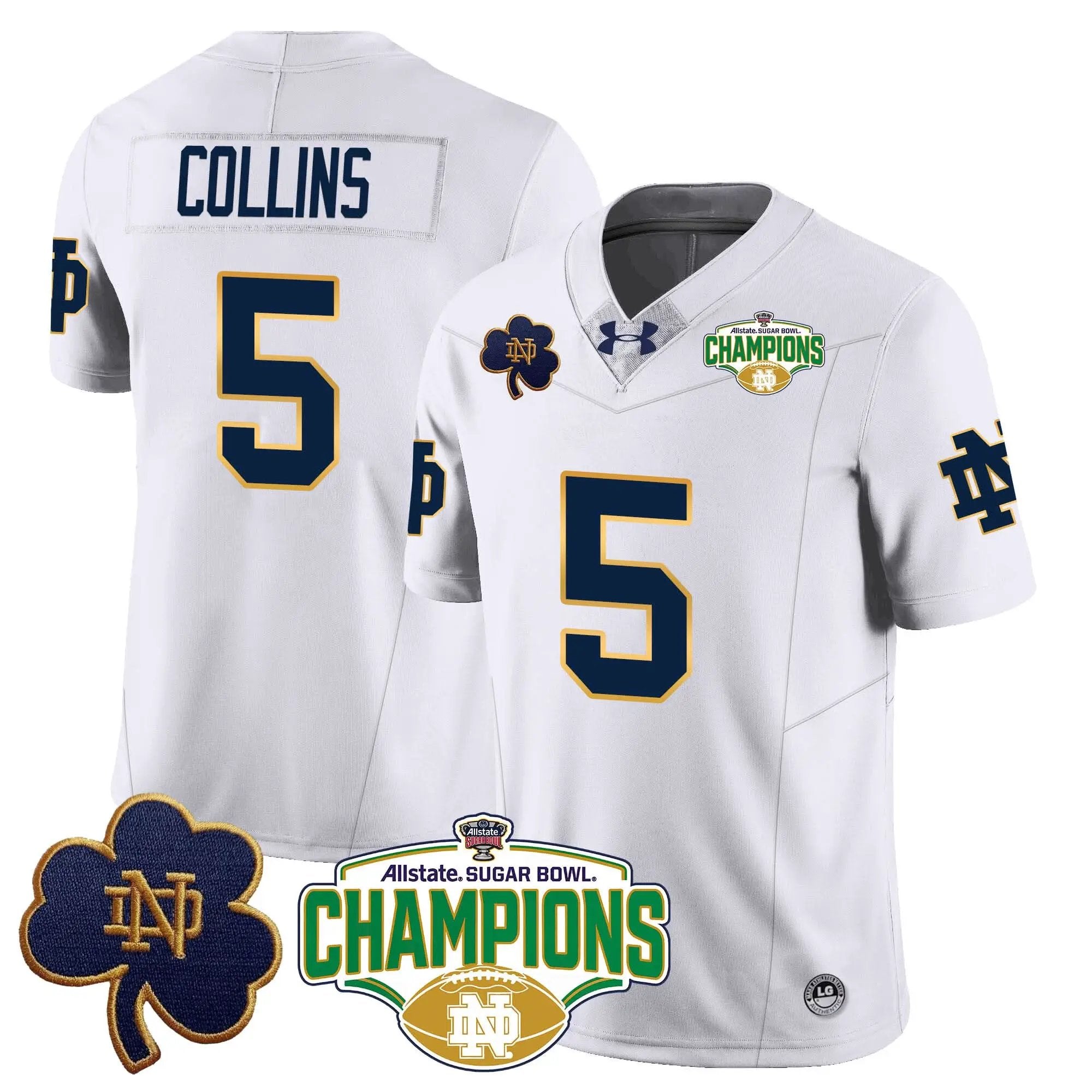 NDFI 2025 Sugar Bowl Champions Jersey by Notre Dame Fighting Irish