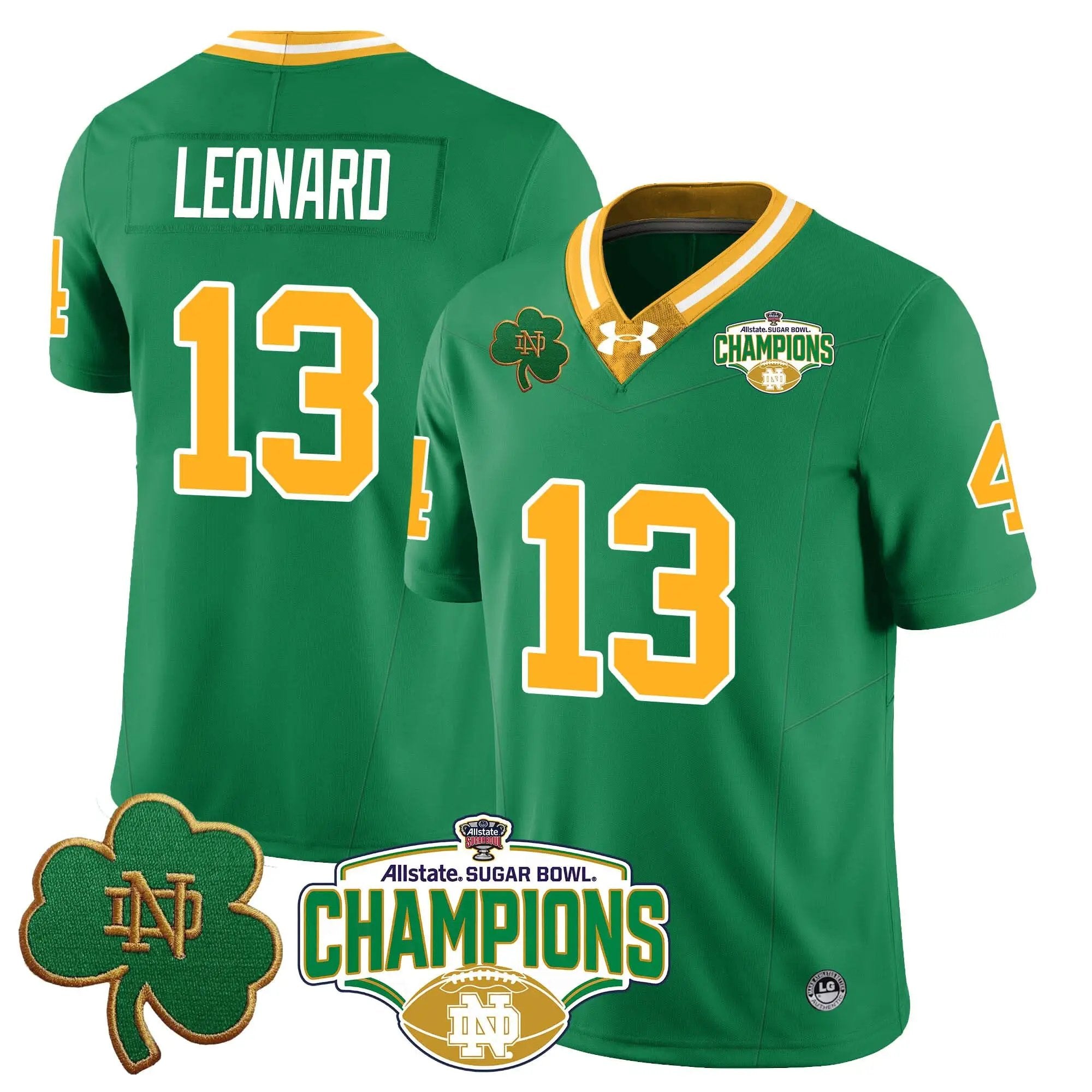 NDFI 2025 Sugar Bowl Champions Jersey by Notre Dame Fighting Irish