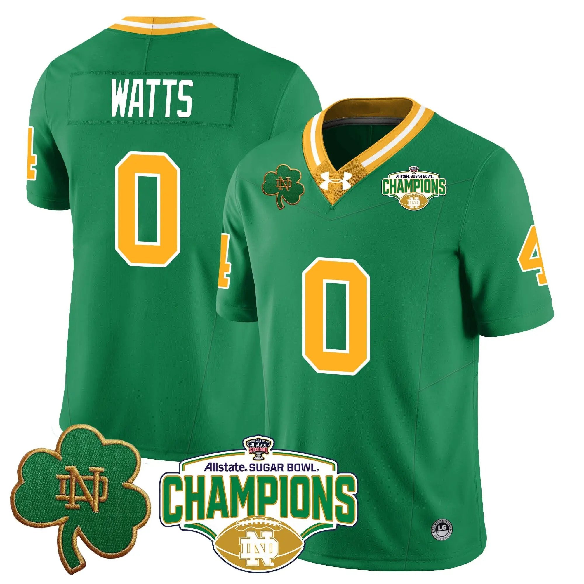 NDFI 2025 Sugar Bowl Champions Jersey by Notre Dame Fighting Irish