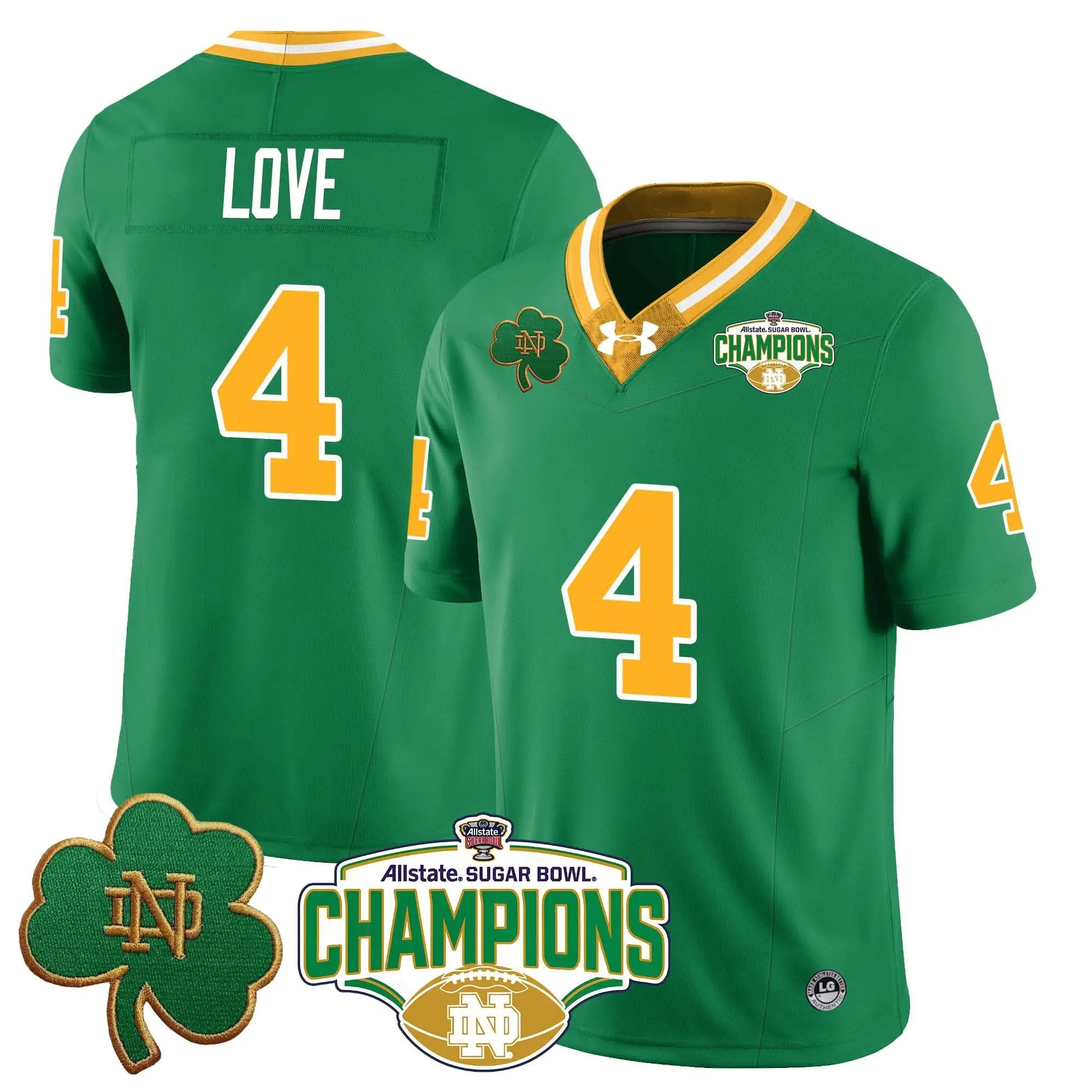 NDFI 2025 Sugar Bowl Champions Jersey by Notre Dame Fighting Irish