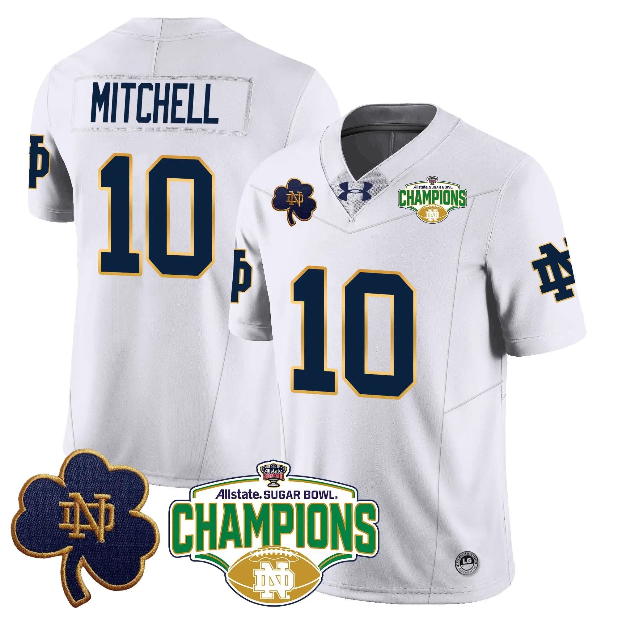 NDFI 2025 Sugar Bowl Champions Jersey by Notre Dame Fighting Irish