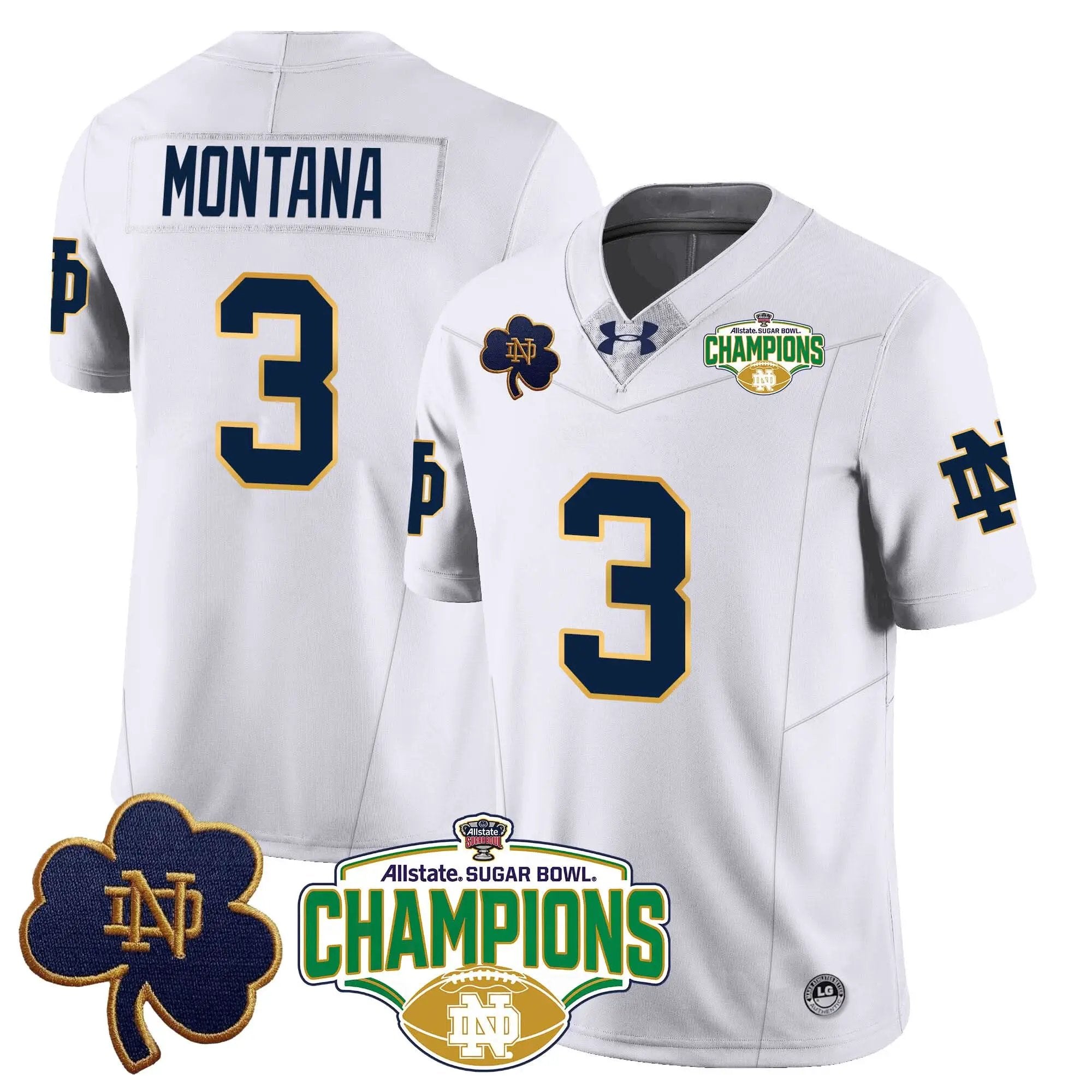 NDFI 2025 Sugar Bowl Champions Jersey by Notre Dame Fighting Irish