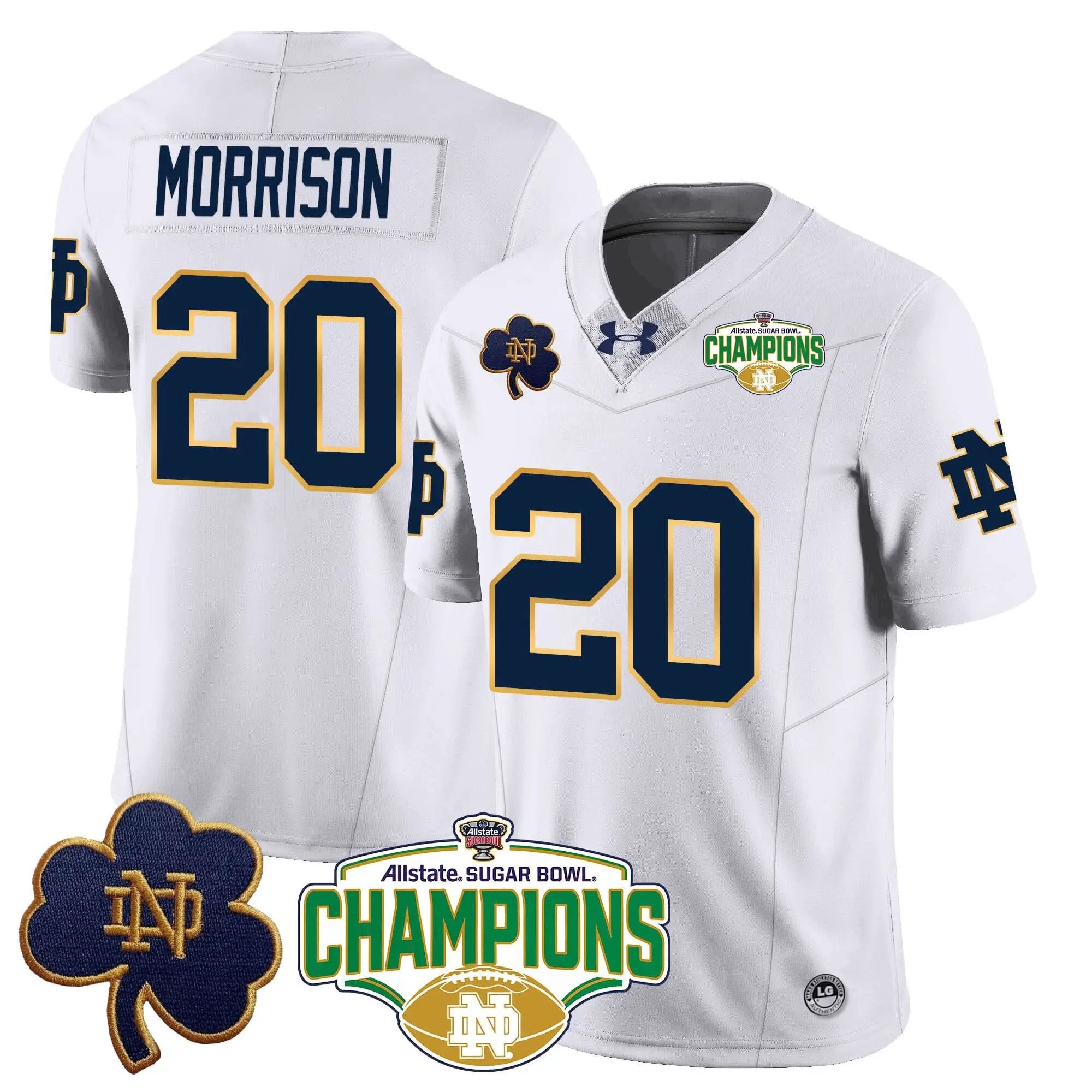 NDFI 2025 Sugar Bowl Champions Jersey by Notre Dame Fighting Irish