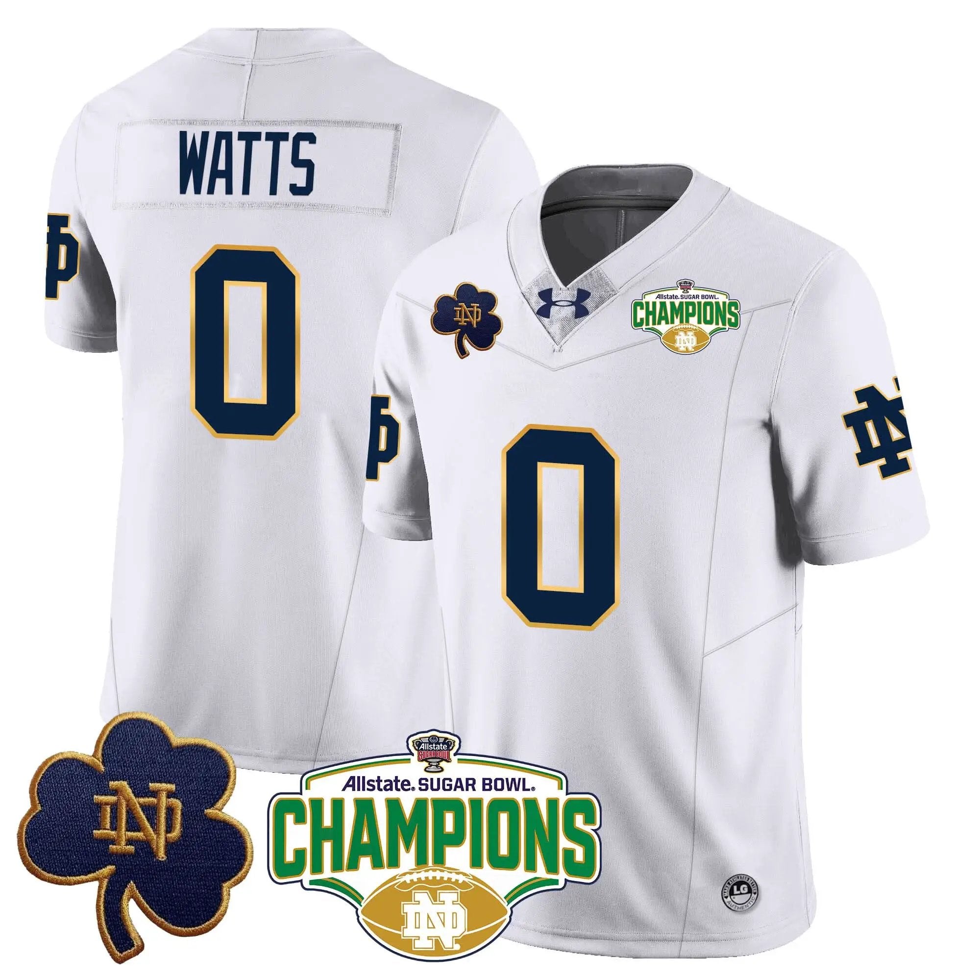 NDFI 2025 Sugar Bowl Champions Jersey by Notre Dame Fighting Irish