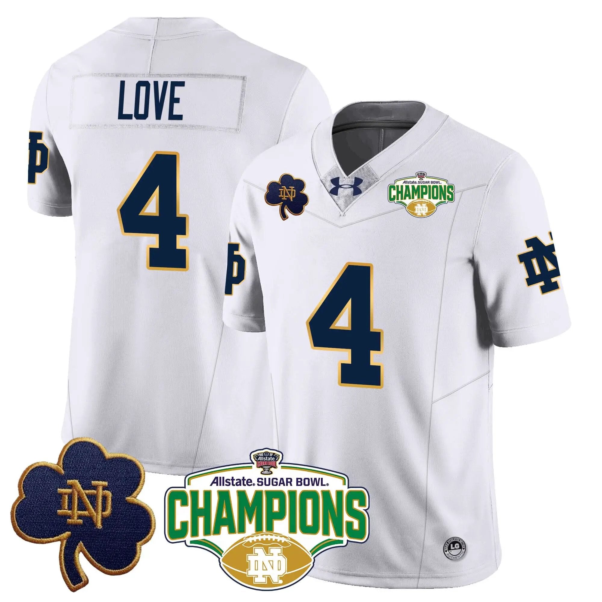 NDFI 2025 Sugar Bowl Champions Jersey by Notre Dame Fighting Irish