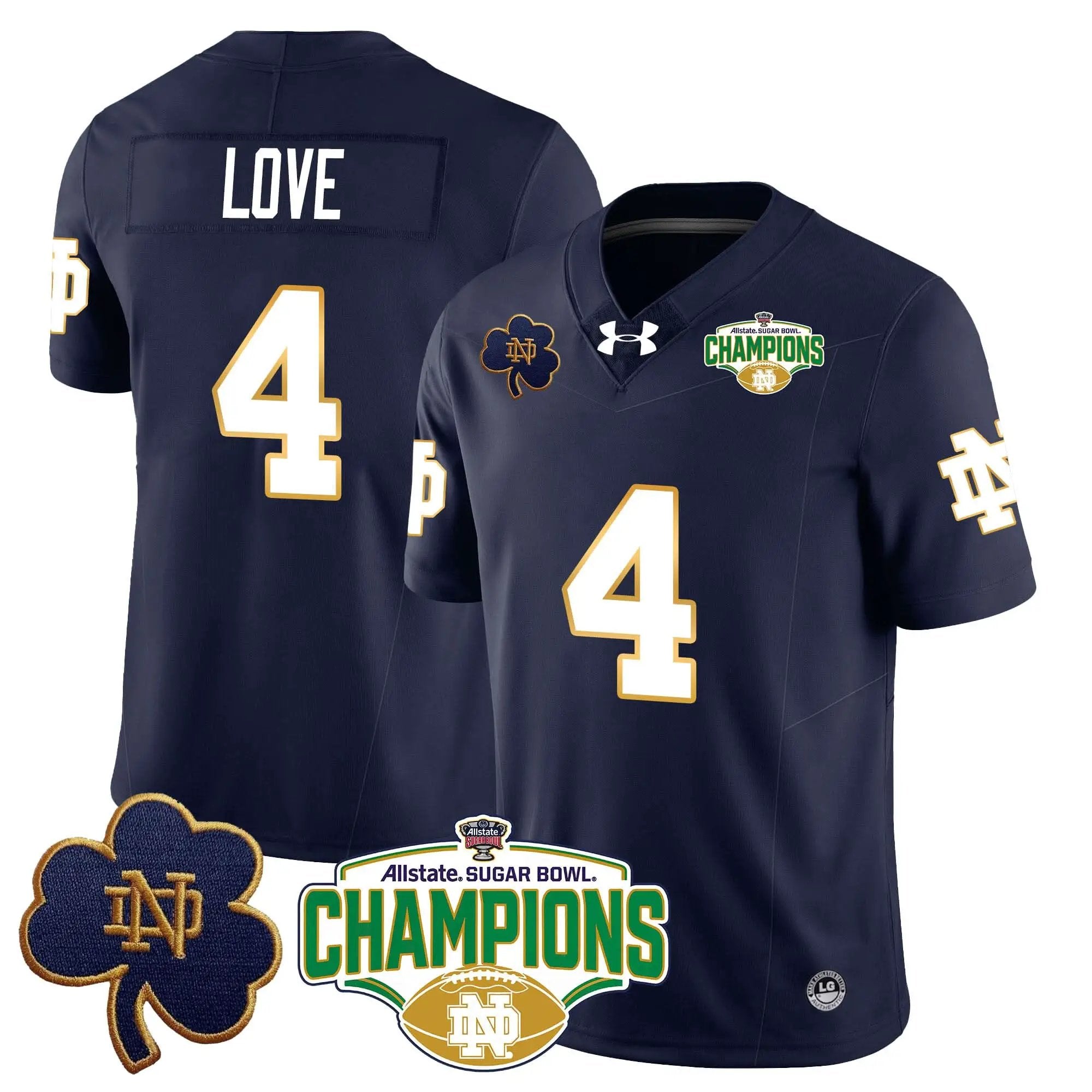 NDFI 2025 Sugar Bowl Champions Jersey by Notre Dame Fighting Irish